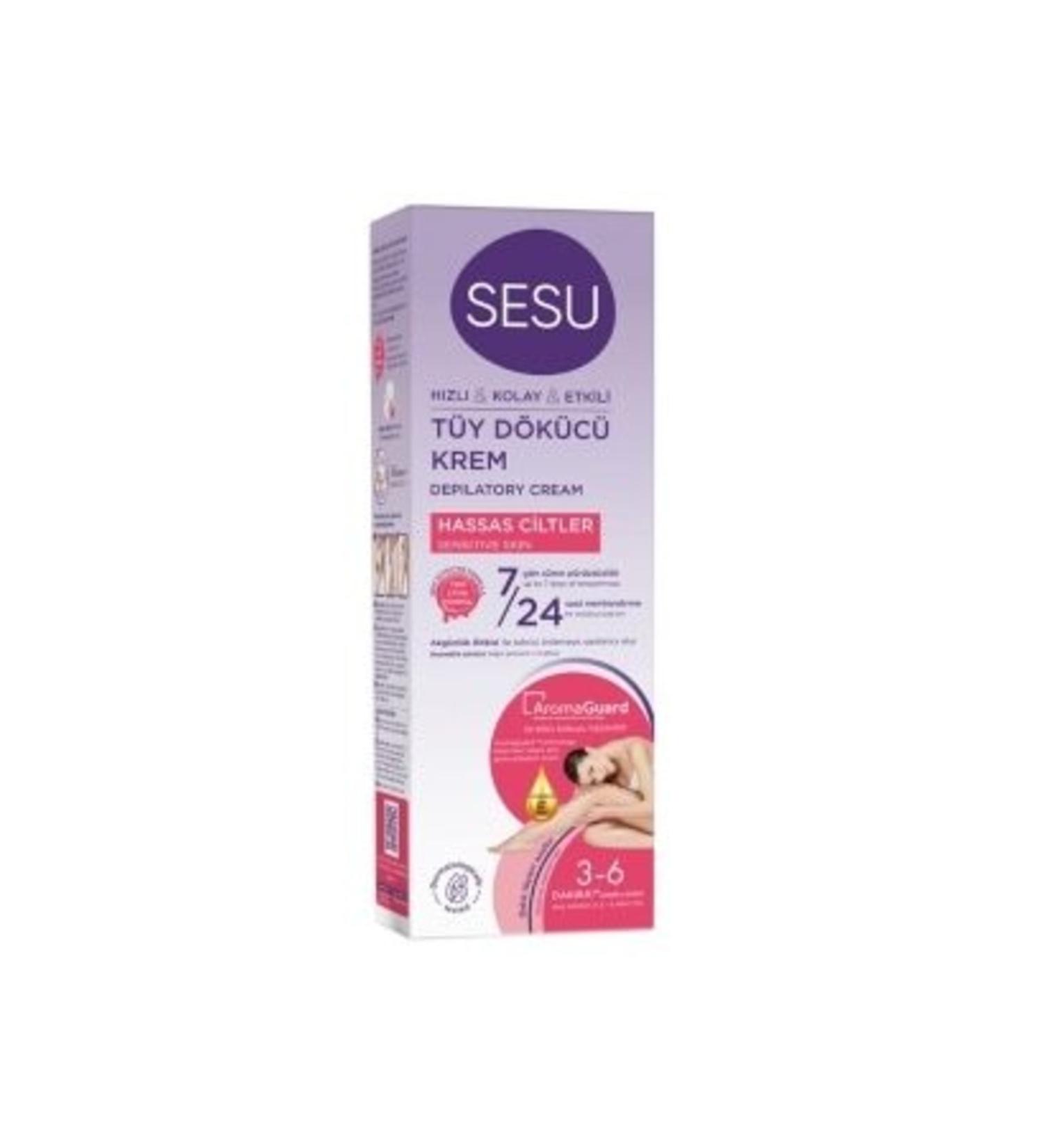 Sesu Hair Removal Cream Sensitive Skin 100 Ml