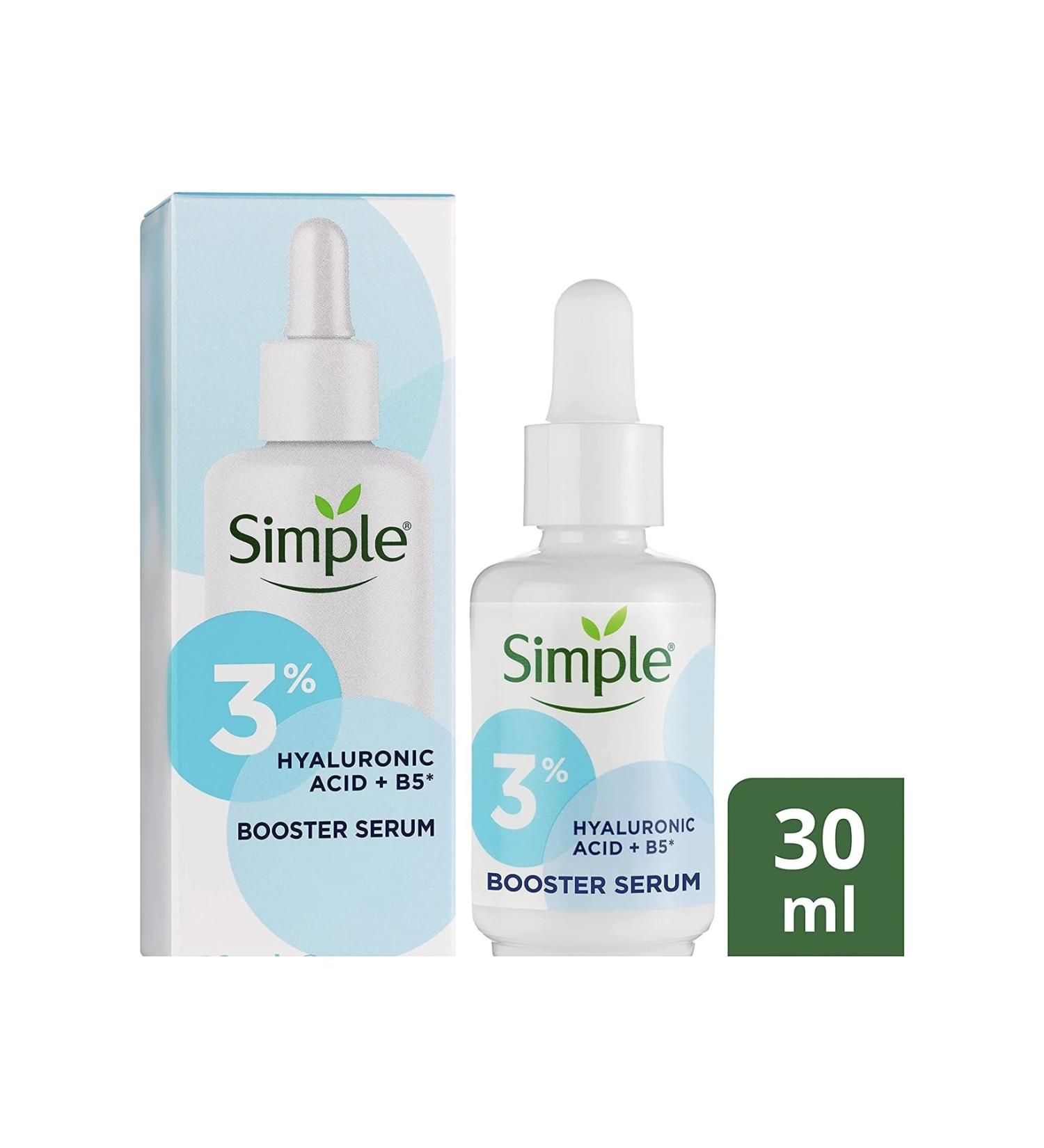 Simple Booster Serum 3% Hyaluronic Acid + Vitamin B5 Deep Skin Moisturizing 30 ml