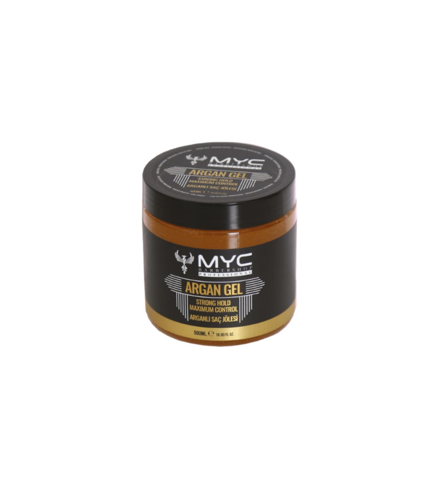 MYC Argan Hair Gel Maximum Hold 500ml Gum Consistency Gel