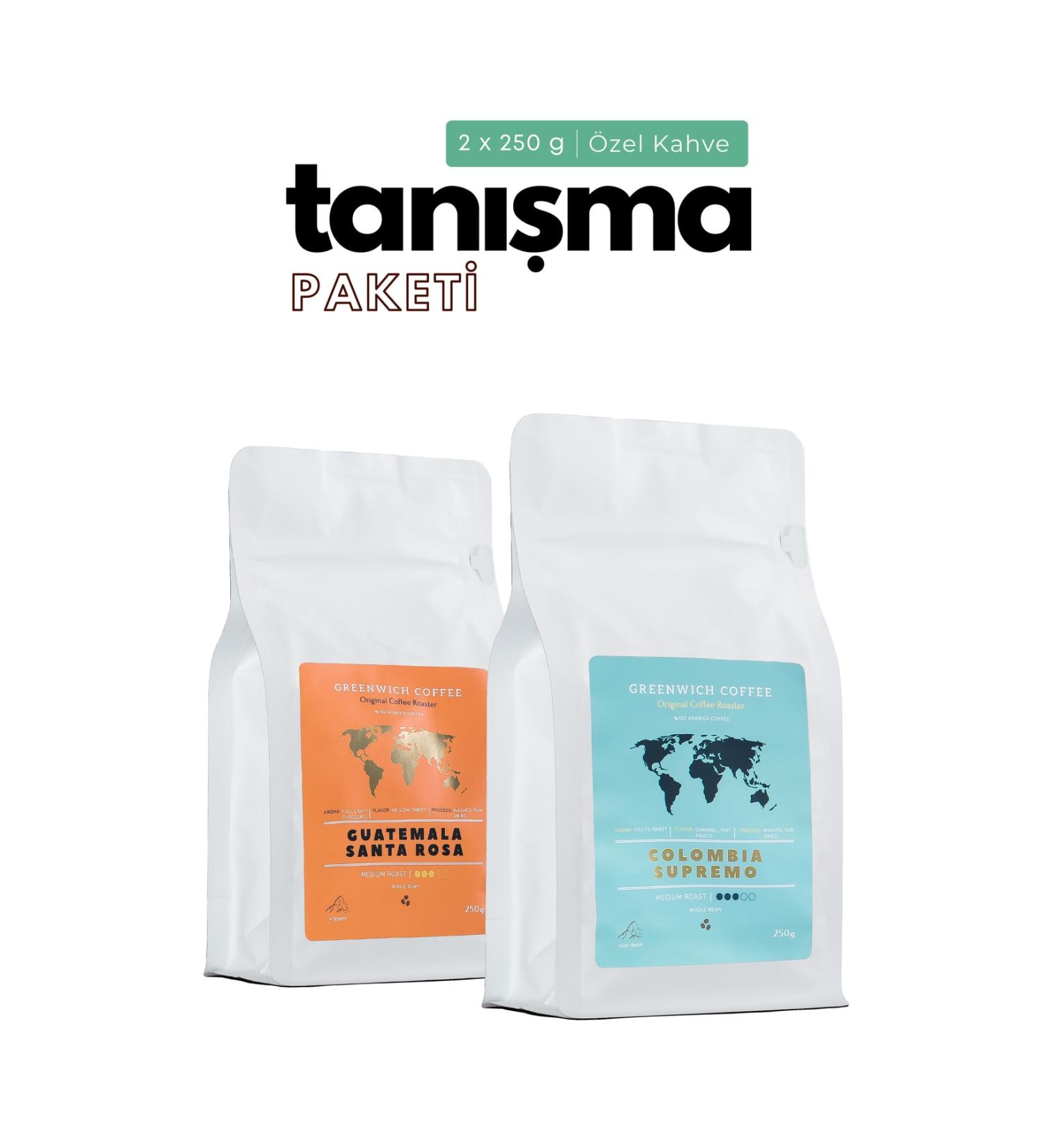 Greenwich Coffee Guatemala - Colombia | Filter Coffee Bean Coffee Espresso 0 Arabica 2x250 gr