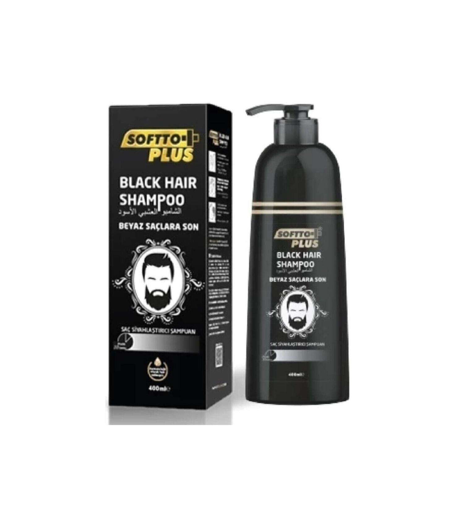 Softto Plus Super Black Shampoo for White Hair 350 ml