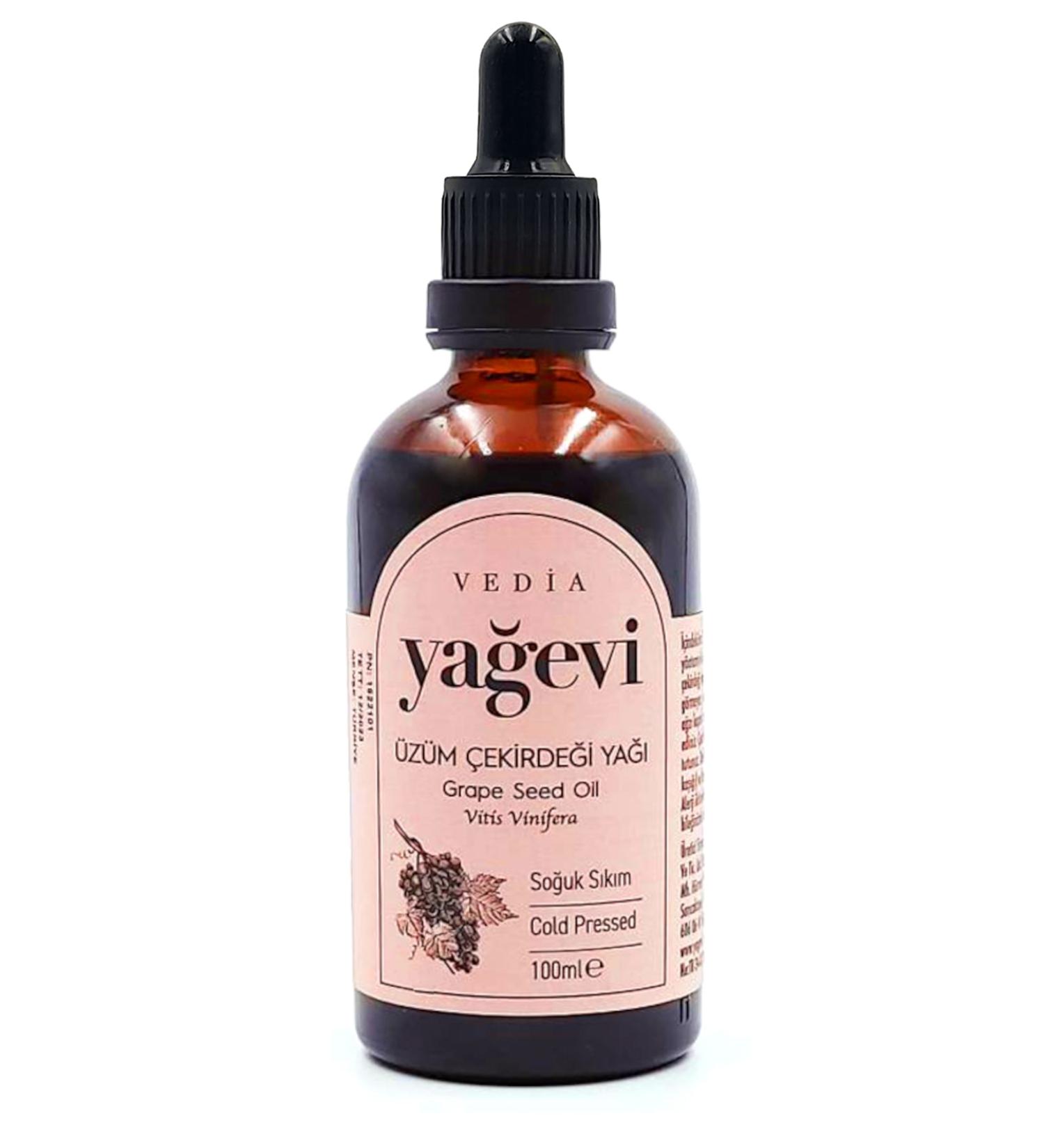 Ya evi Grape Seed Oil 100 ml - Pure Cold Pressed Grape Seed Oil - Buy Online on GoSupps.com