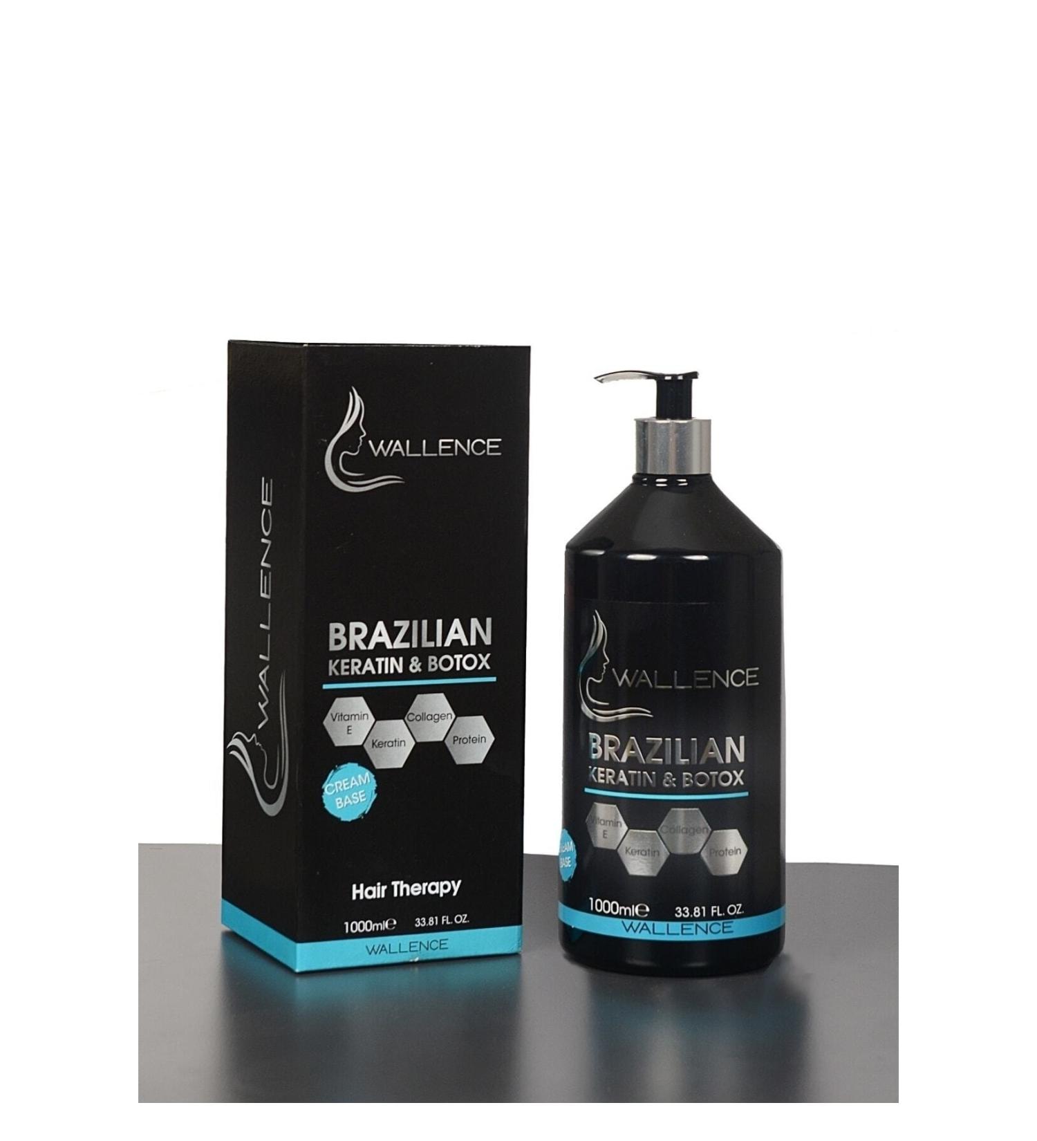 Wallence Brazilian 6 Months Keratin & Botox for Straight Hair Stops Breakage and Damage 1000 Ml - Buy Online on GoSupps.com