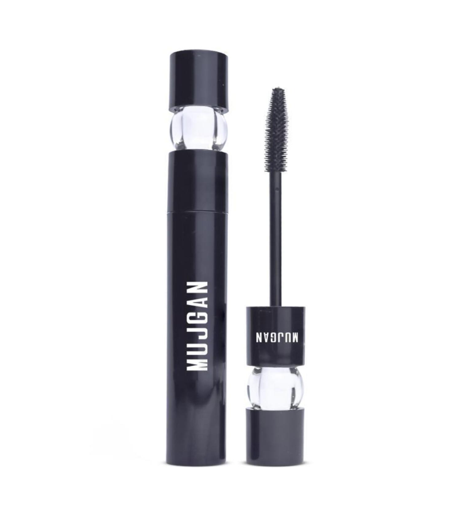MUJGAN Black Mascara with Black Packaging and Curved Glass Cover Detail - Buy Online on GoSupps.com