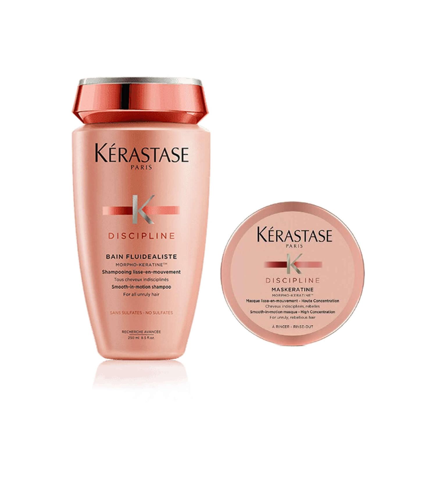 Kerastase Discipline Bain Fluidealiste Sulfate-Free Shampoo 250 ml + Maskeratin Mask 75ml