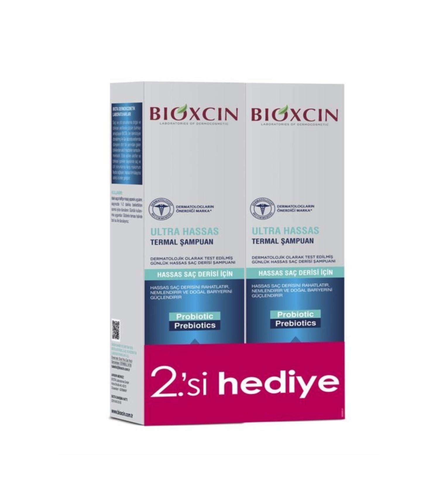 Bioxcin Aqua Thermal Sensitive Scalp Shampoo 2 X 300 Ml