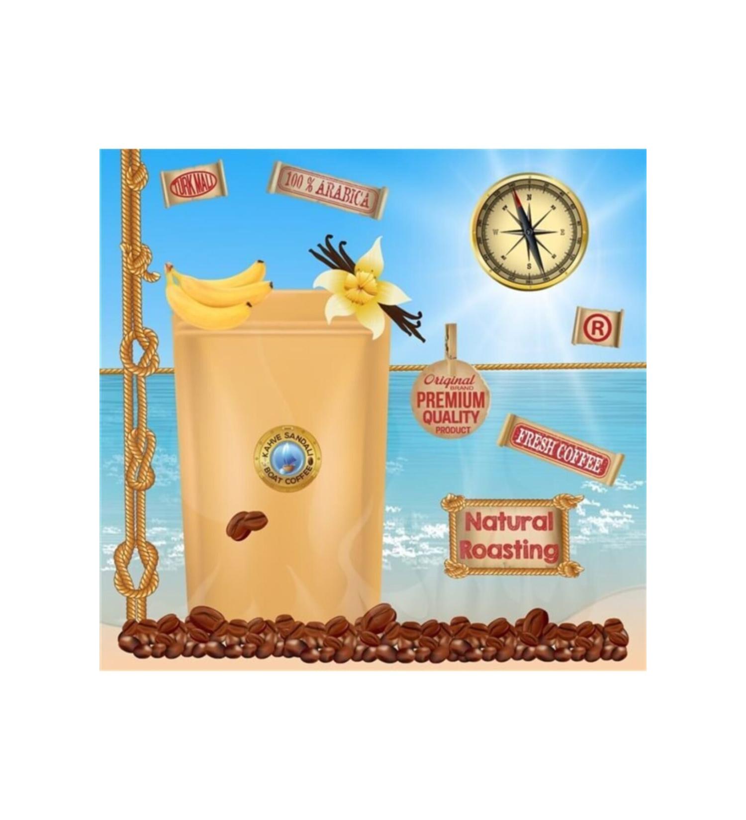 Coffee Sandal Vanilla and Banana Flavored Filter Coffee - 250 grams