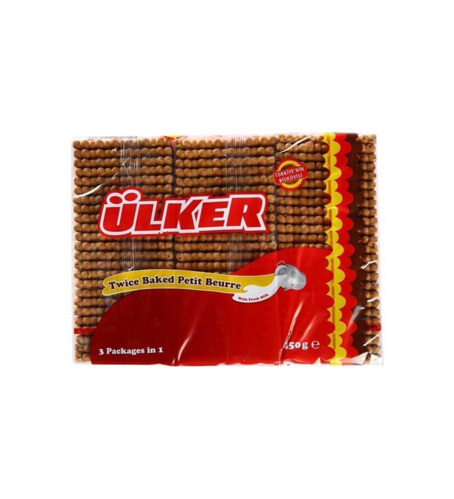 Ulker Double Roasted Petit Beurre 450gr X 10 Pieces