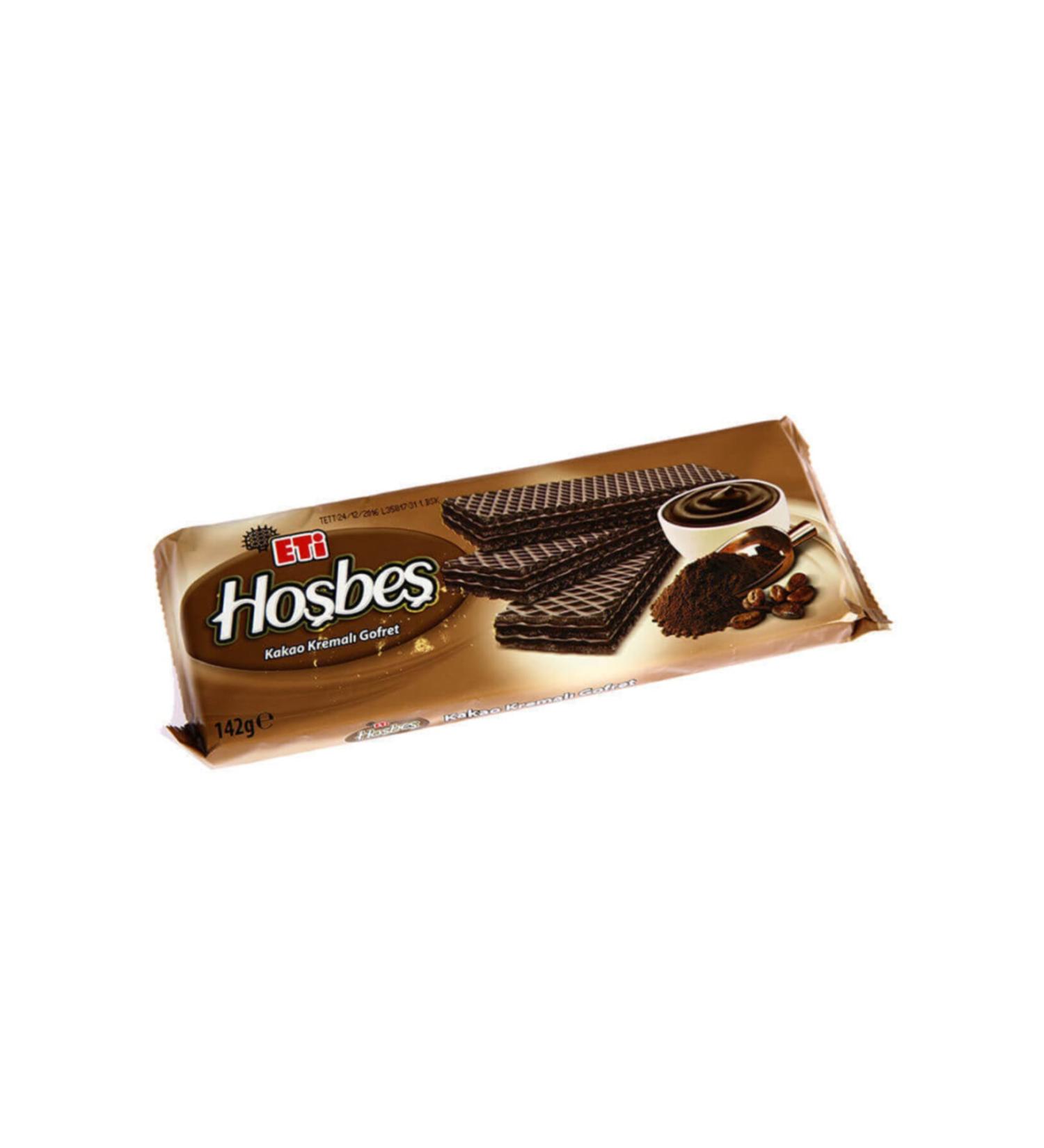 Eti Ho be Cocoa Cream Wafer 142 Gr X 6 Pieces