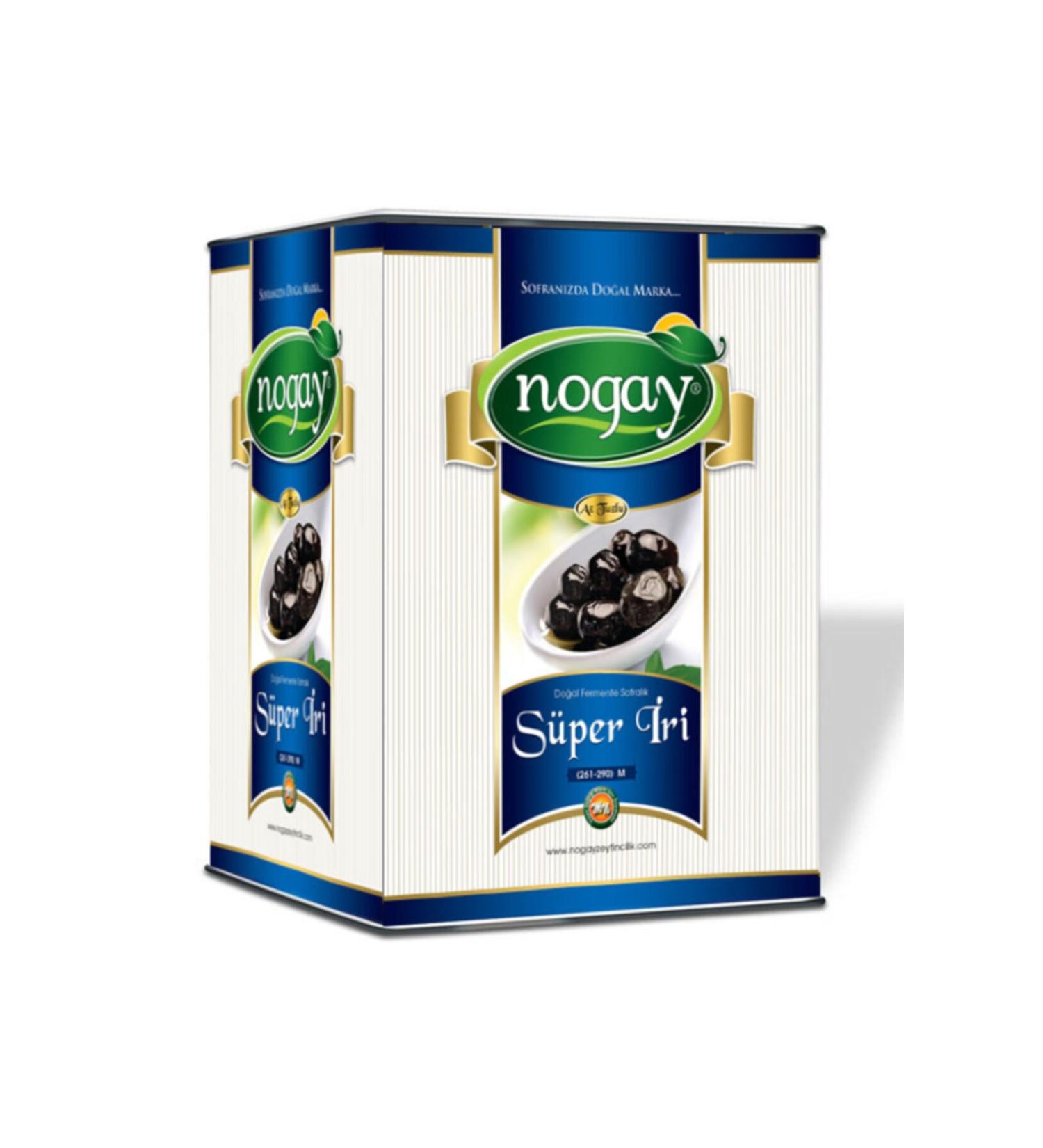 Nogay Olive Industry Super Large Olives 261-290 Cal 4000 gr Tin
