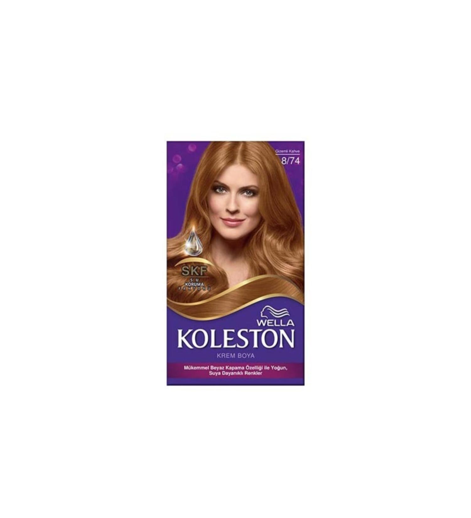 Wella Koleston Short Hair Dye 8/74 Mystery Brown