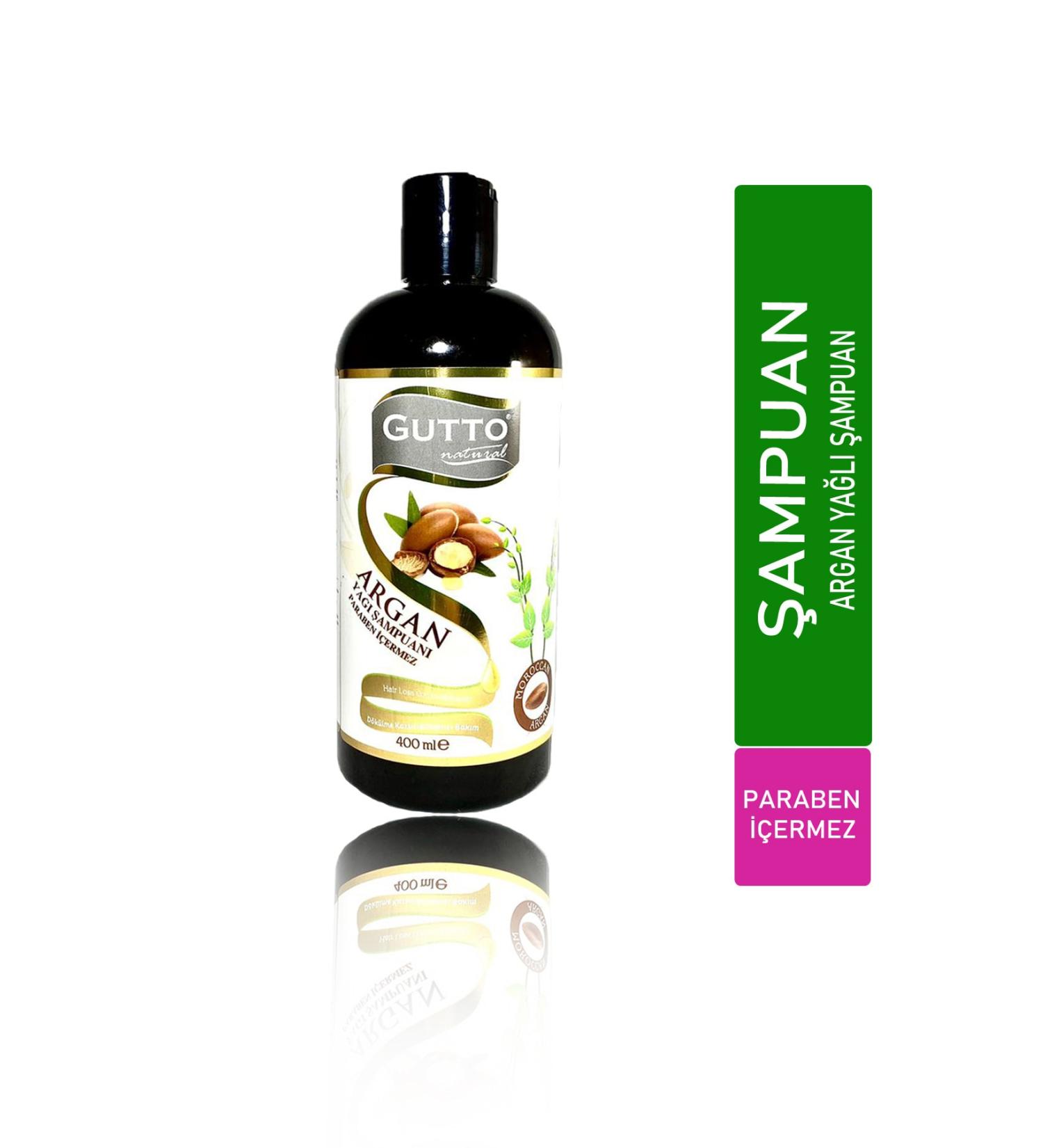 Gutto Argan Oil Repair and Anti-Hair Loss Care Shampoo 400ml. Samdepa3107