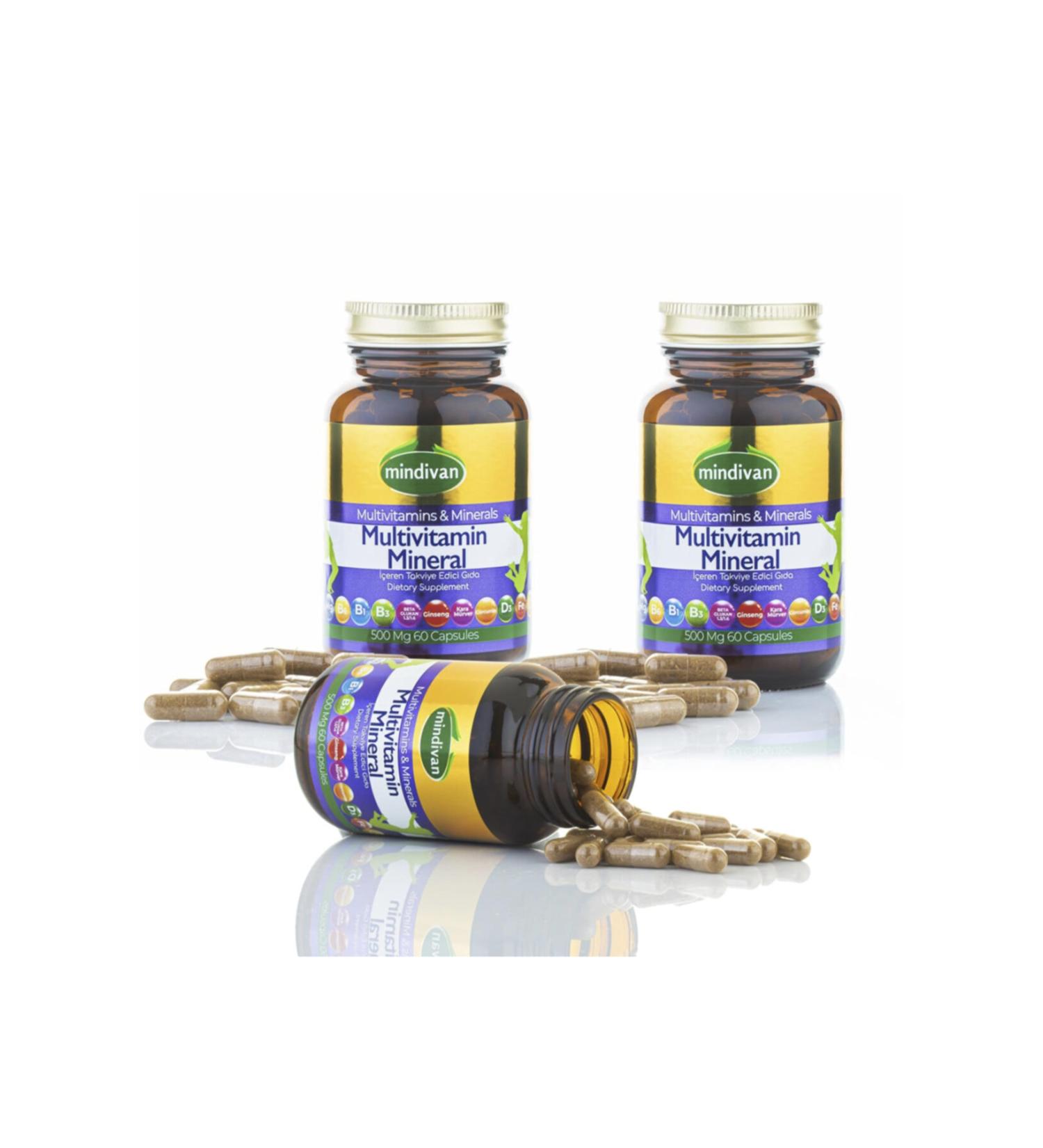 Mindivan Multivitamin Mineral Capsules X3 Pieces