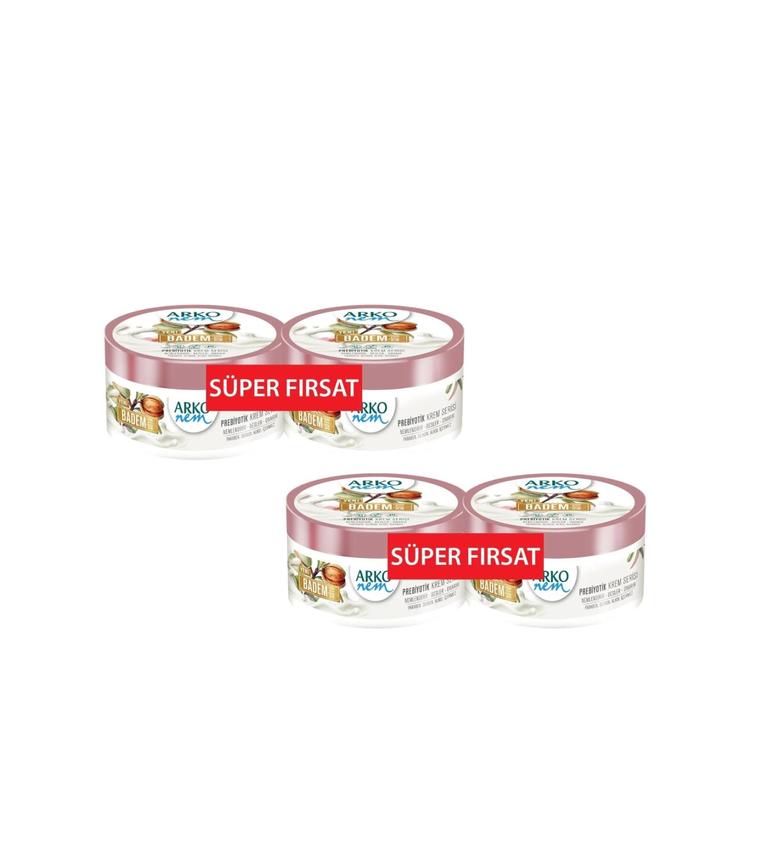 Arko Nem Prebiotic Almond Milk 250+250 Ml 2 Pieces