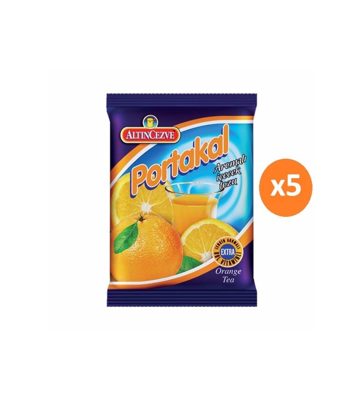 Alt ncezve Orange Flavored Powder Drink Oralet 250gr 5 Packs
