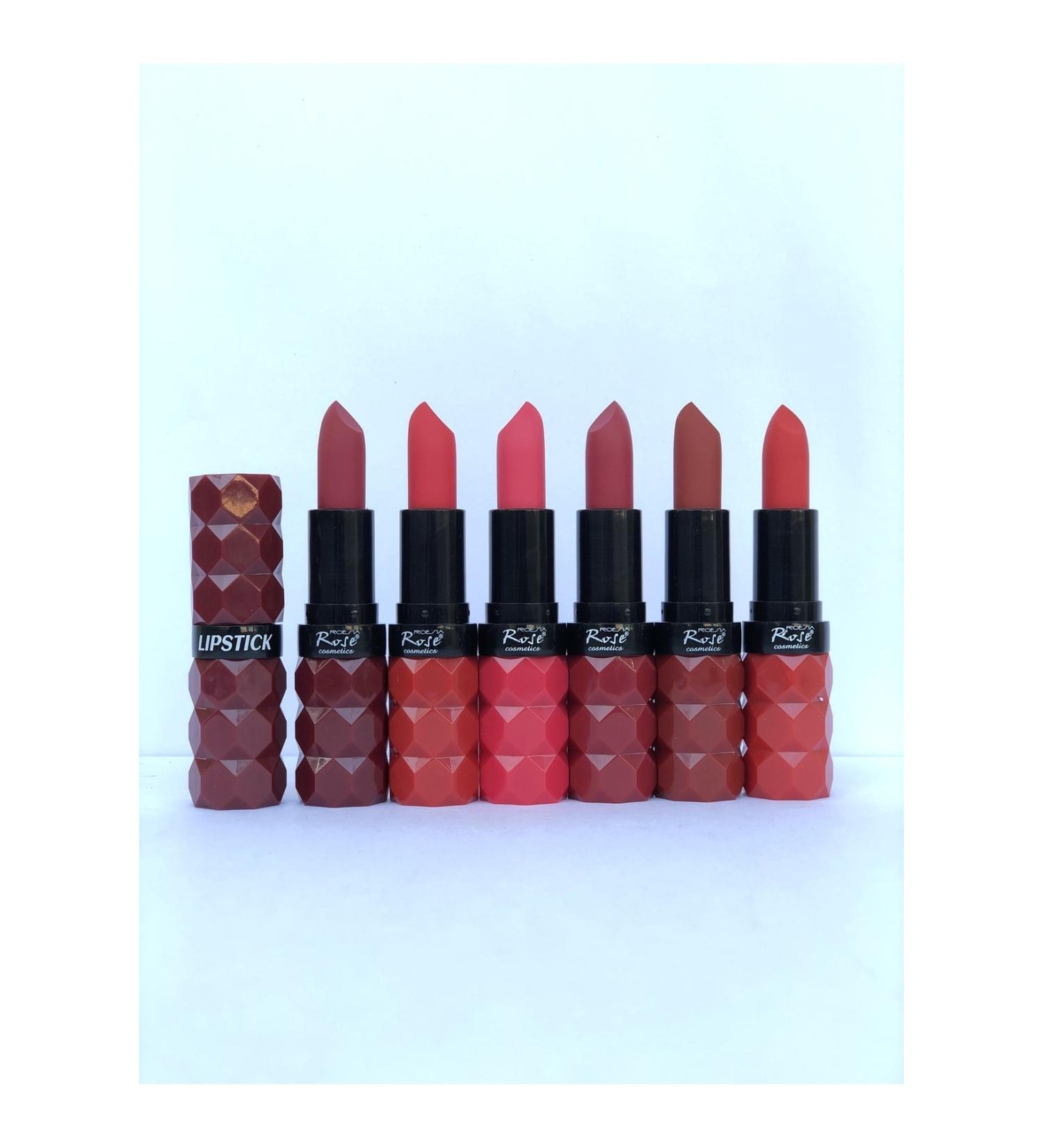 Roesia Rose Cosmetics Rose Matte Lip Stick 6-Piece Lipstick Series