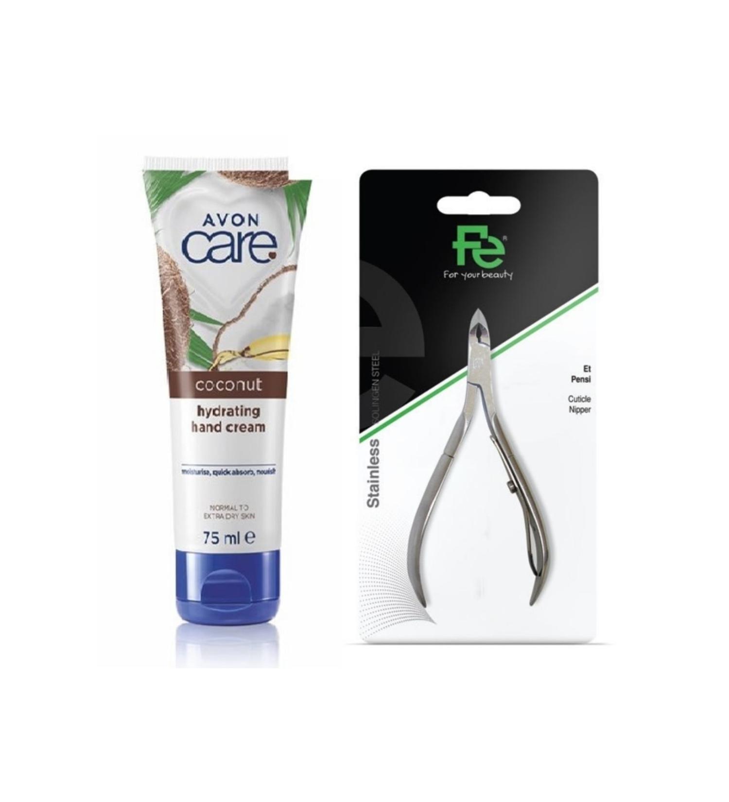Avon Care Hand Cream with Coconut Oil 75ml - Meat Pen Care Set