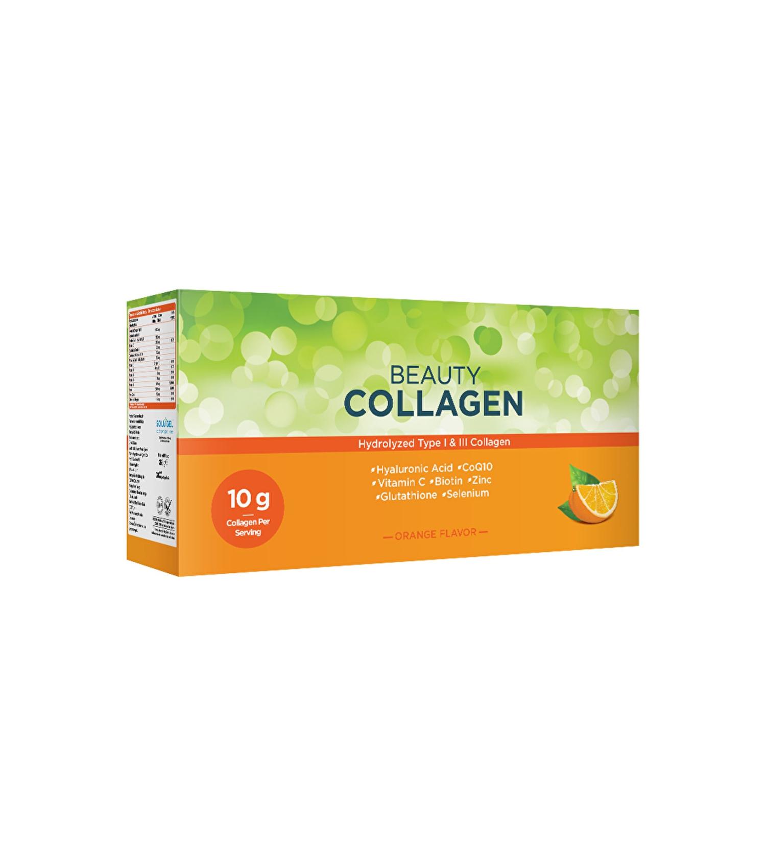 Natures Supreme Beauty Collagen Powder 30 Sachet Orange - Buy Online on GoSupps.com