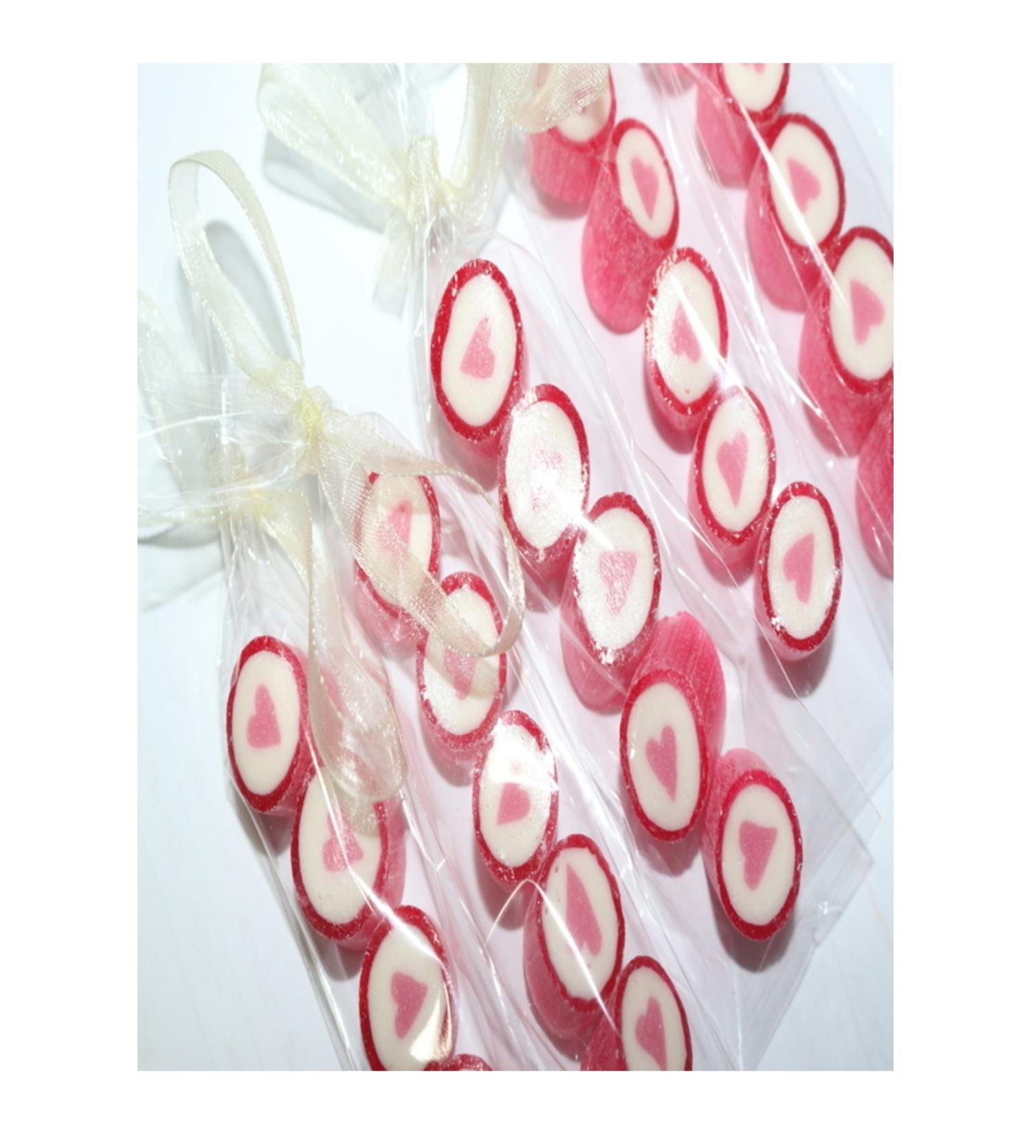 SEKERC YA AR Pink Heart Finger Lolly 24 Pieces