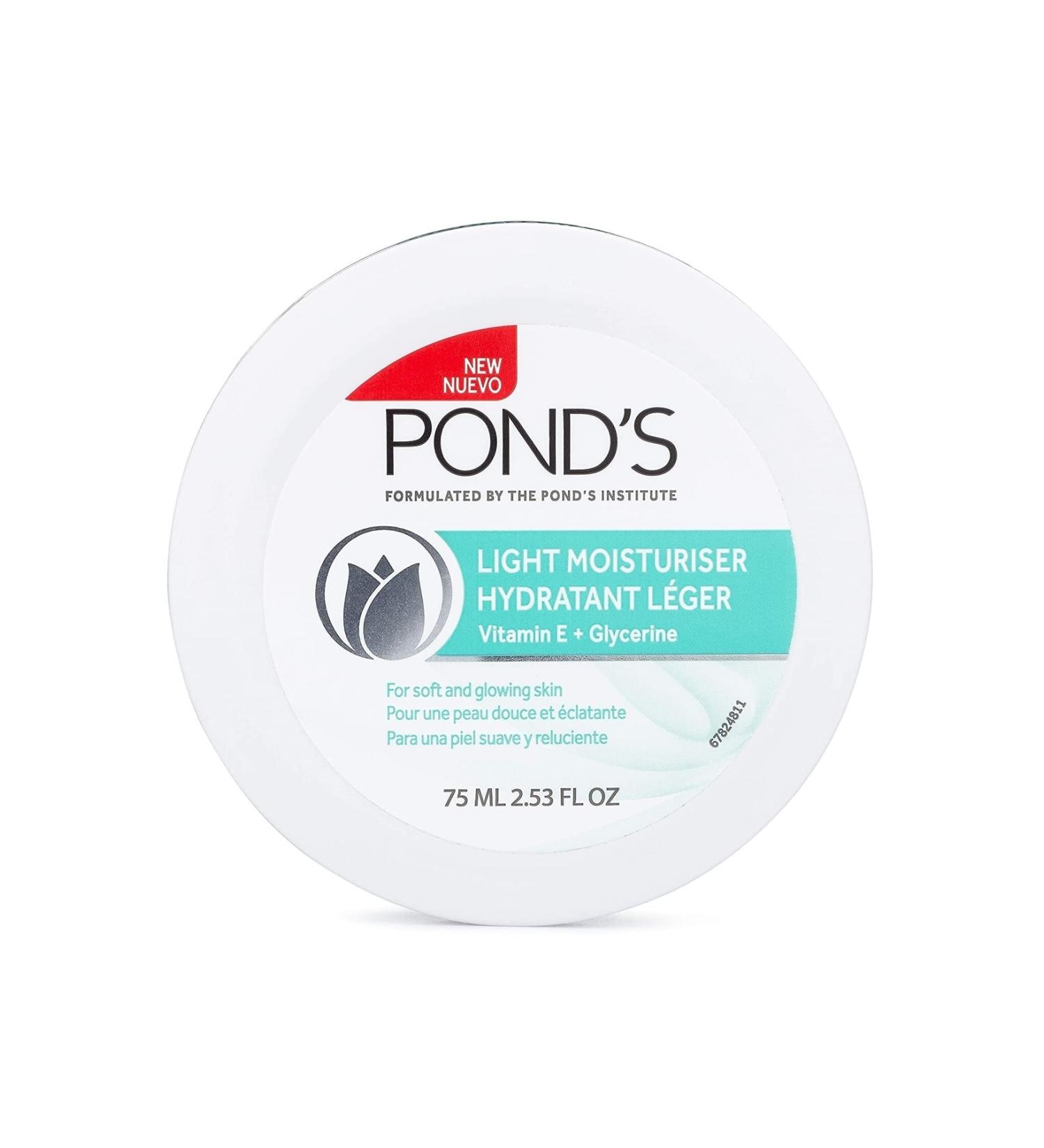 Ponds Pond's Light Moisturiser 75ml. Hand Face and Body Soft Moisturiser with Vitamin E - Buy Online on GoSupps.com