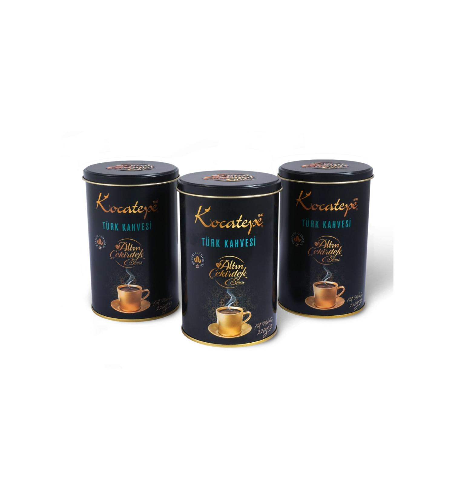 KOCATEPE COFFEE Kocatepe Gold Bean Series Turkish Coffee 220 Gr 3-Pack - Buy Online on GoSupps.com