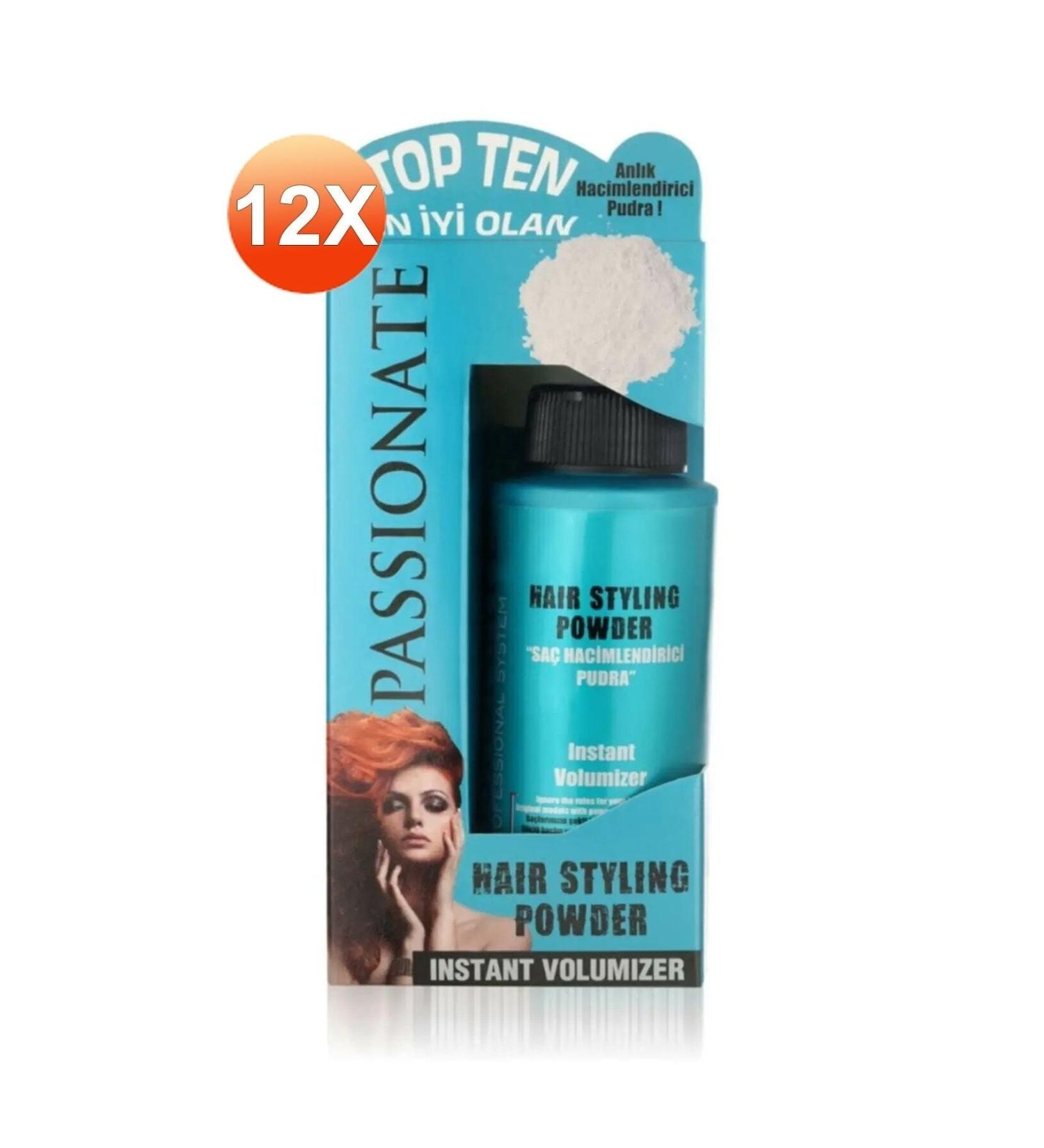 Passionate Styling Hair Powder 20gr Blue X 12 Pcs