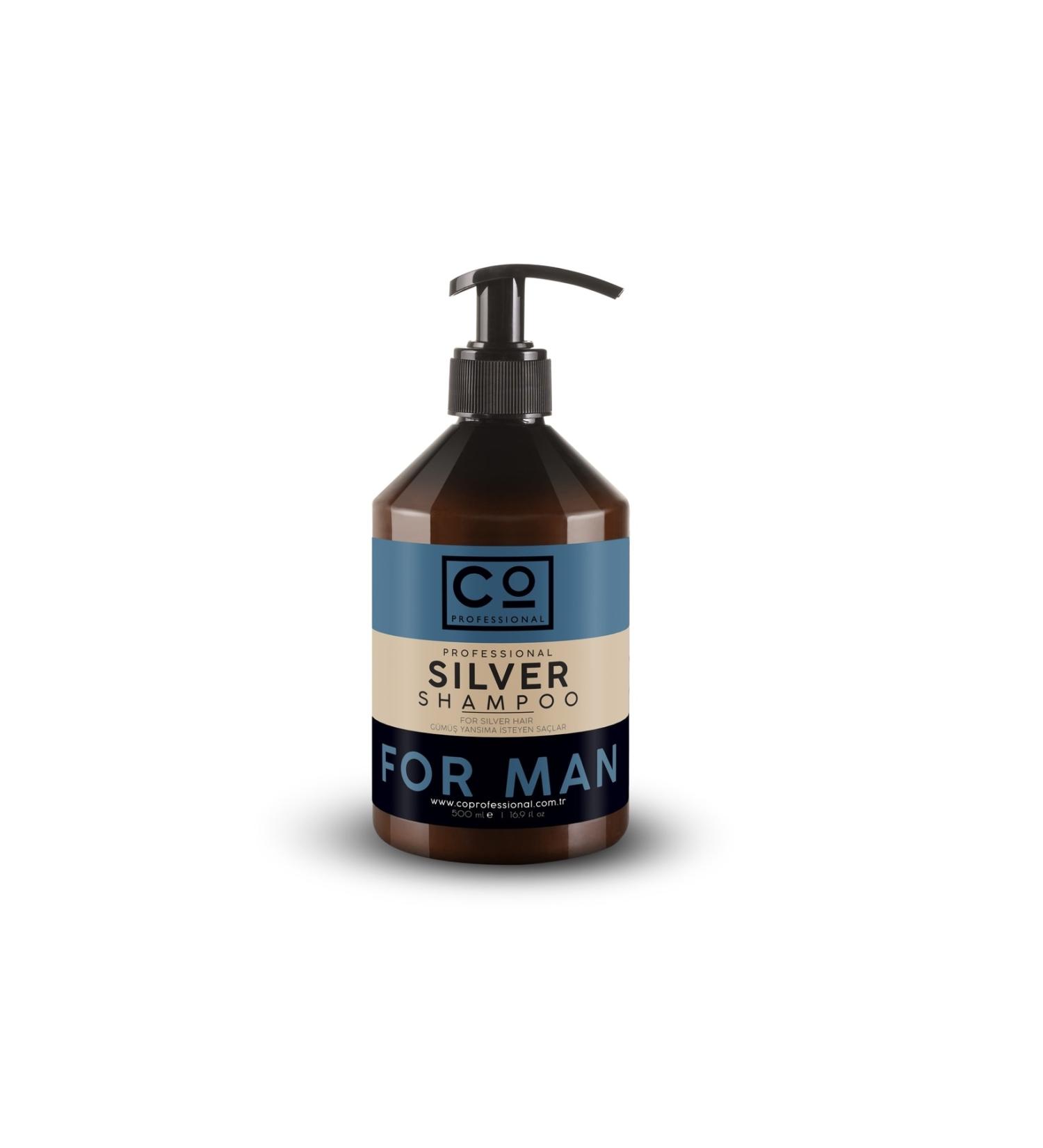 Co Professional For Man Silver And Platinum Hair Shampoo 500ml