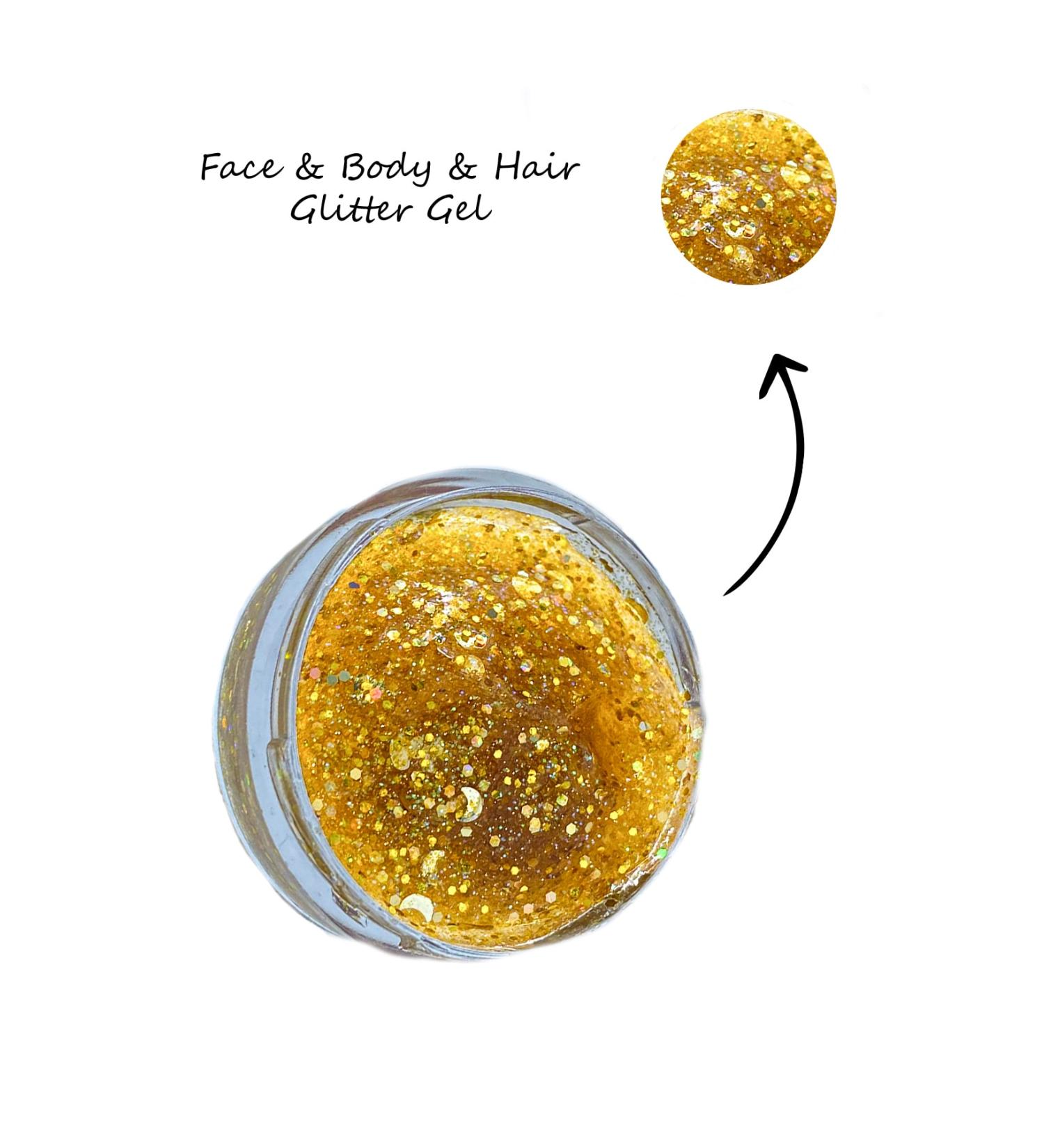 Shaka Gold Face & Body & Hair Glitter Gel 12 Ml