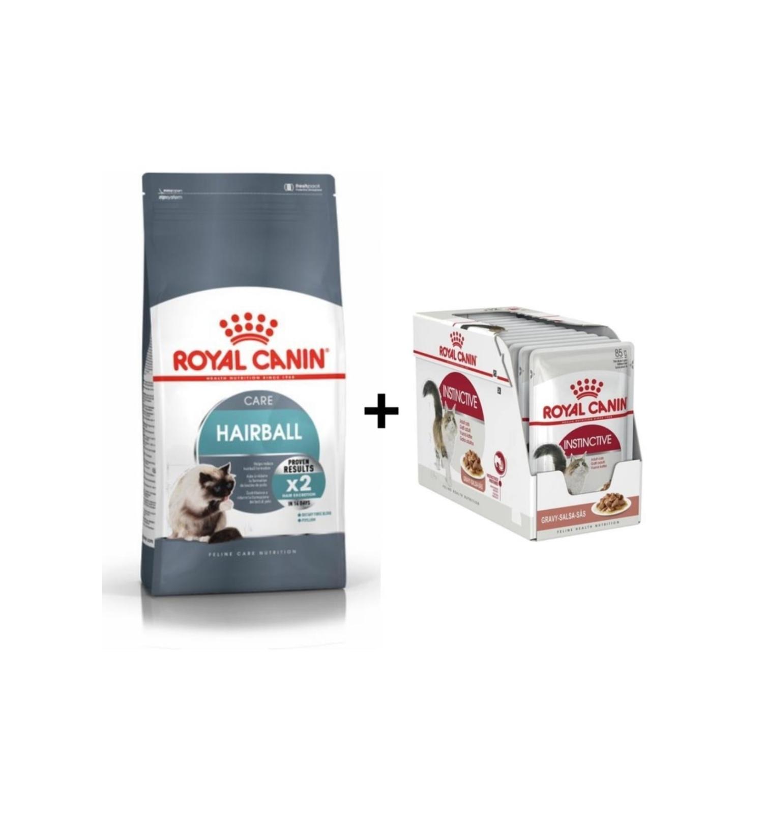 Royal Canin Hairball Care Cat Food 2 Kg + 12 Pieces Wet Food