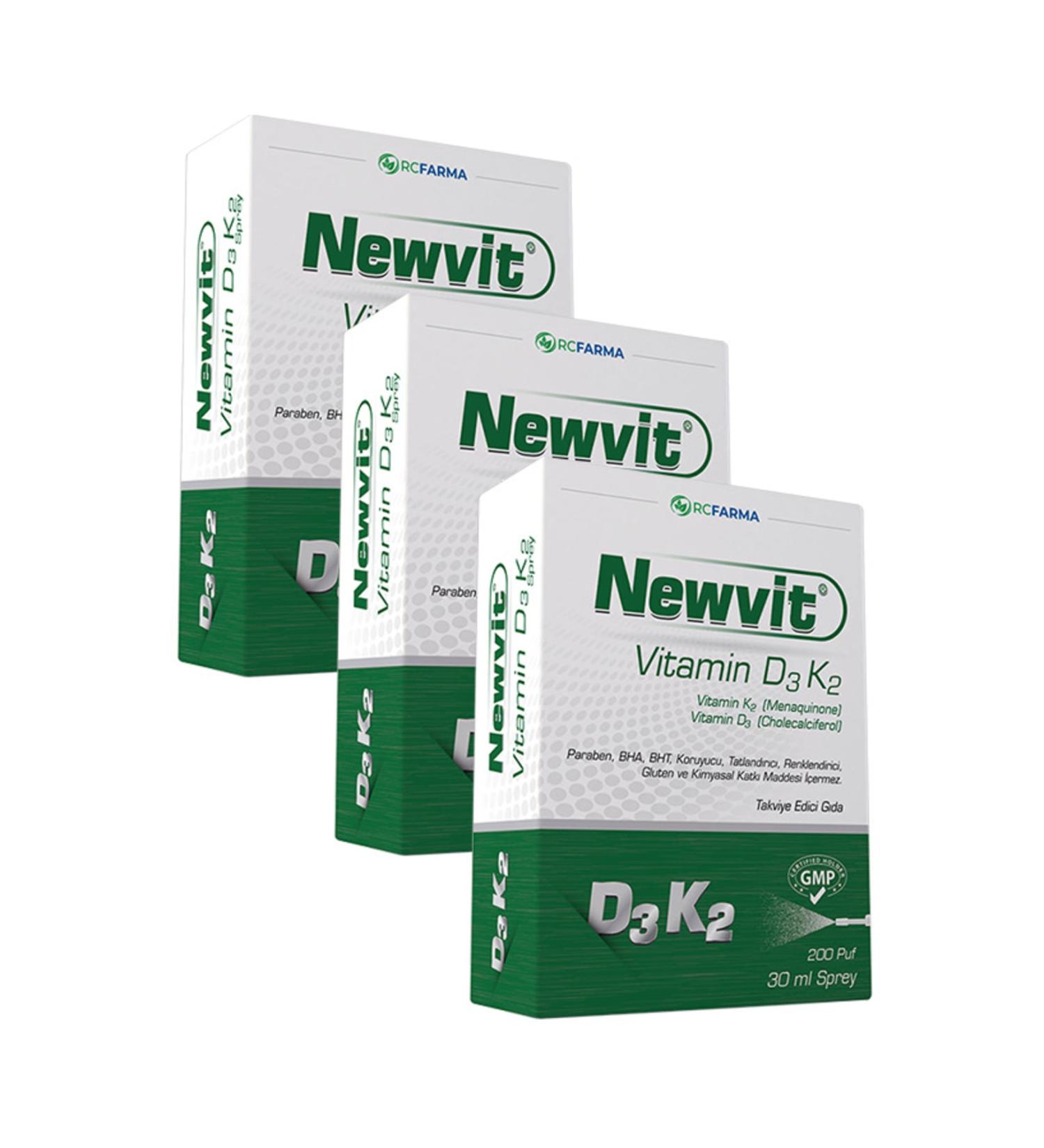 Newvit Vitamin D3 K2 Spray 3x