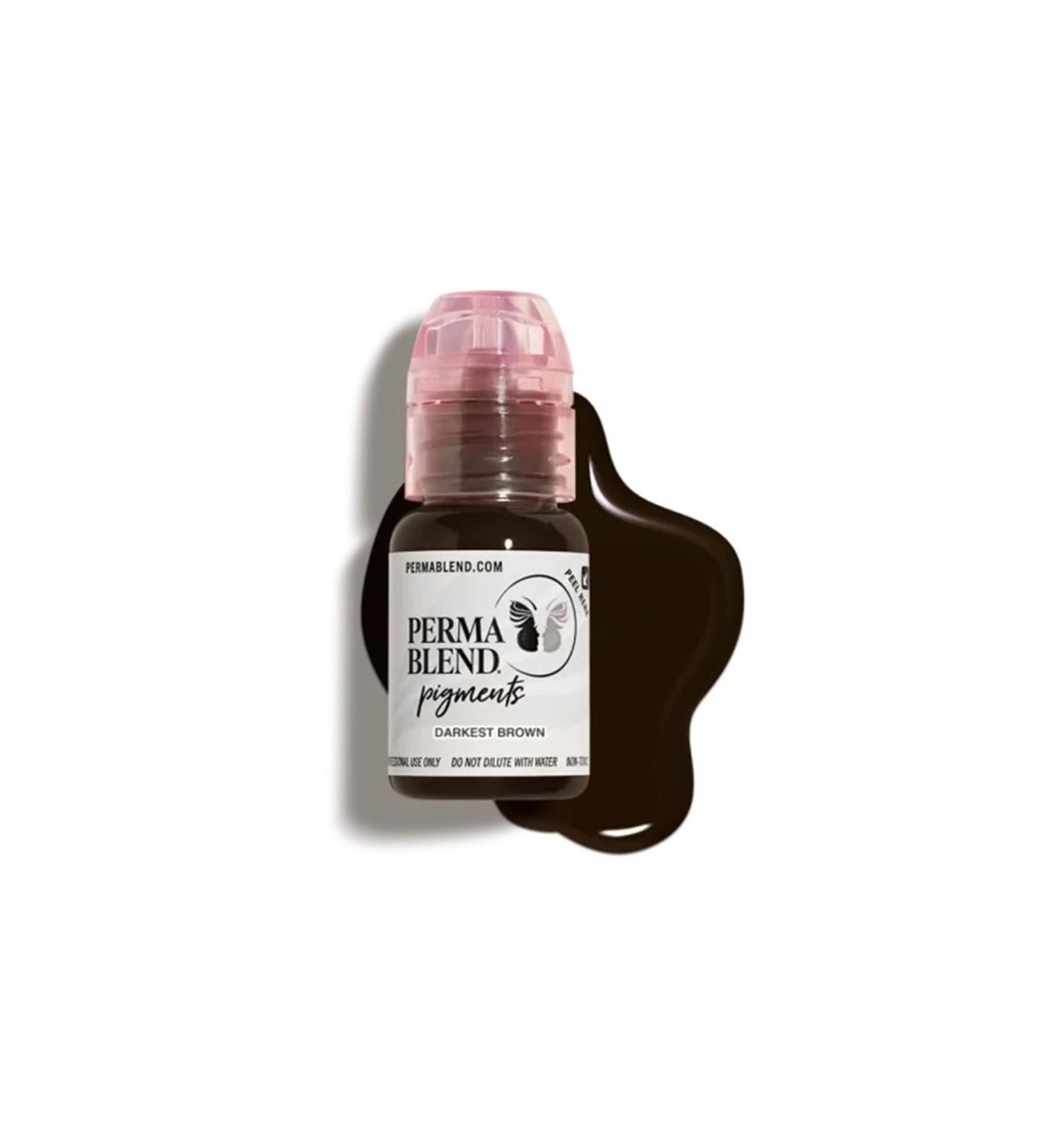 Perma Blend Darkest Brown 15 Ml Eyebrow Tint Dye