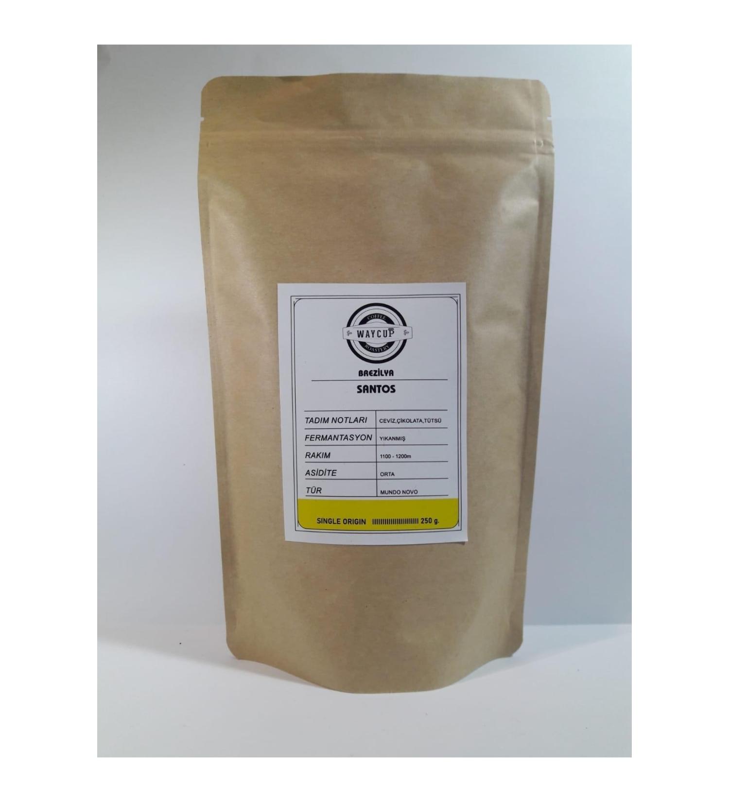 Rainbow Trade Waycup Coffee Brazil Santos Coffee Beans 1000gr