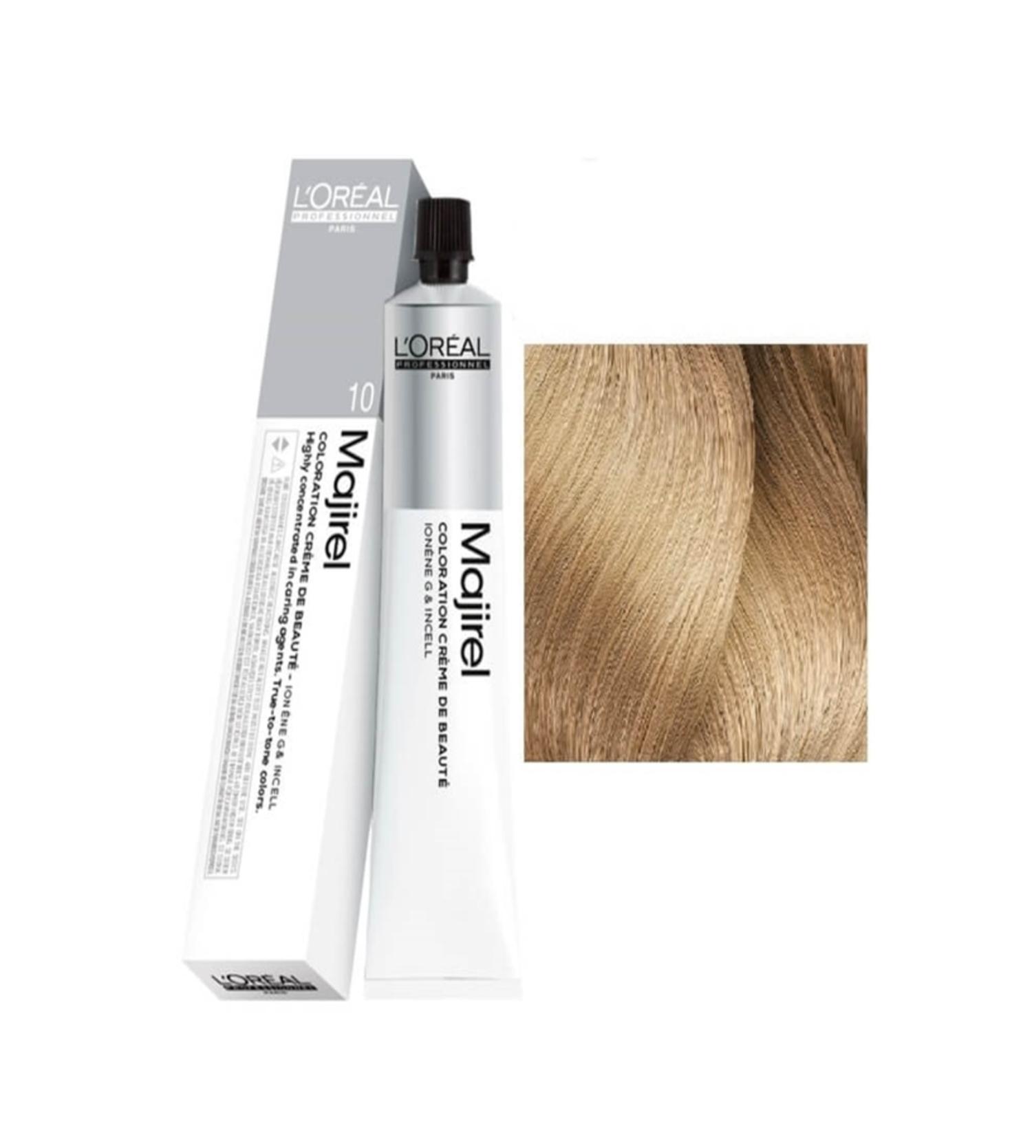 L'oreal Professionnel Original New Product Loreal Majirel Hair Dye 10 Light Blonde 50ml - Buy Online on GoSupps.com