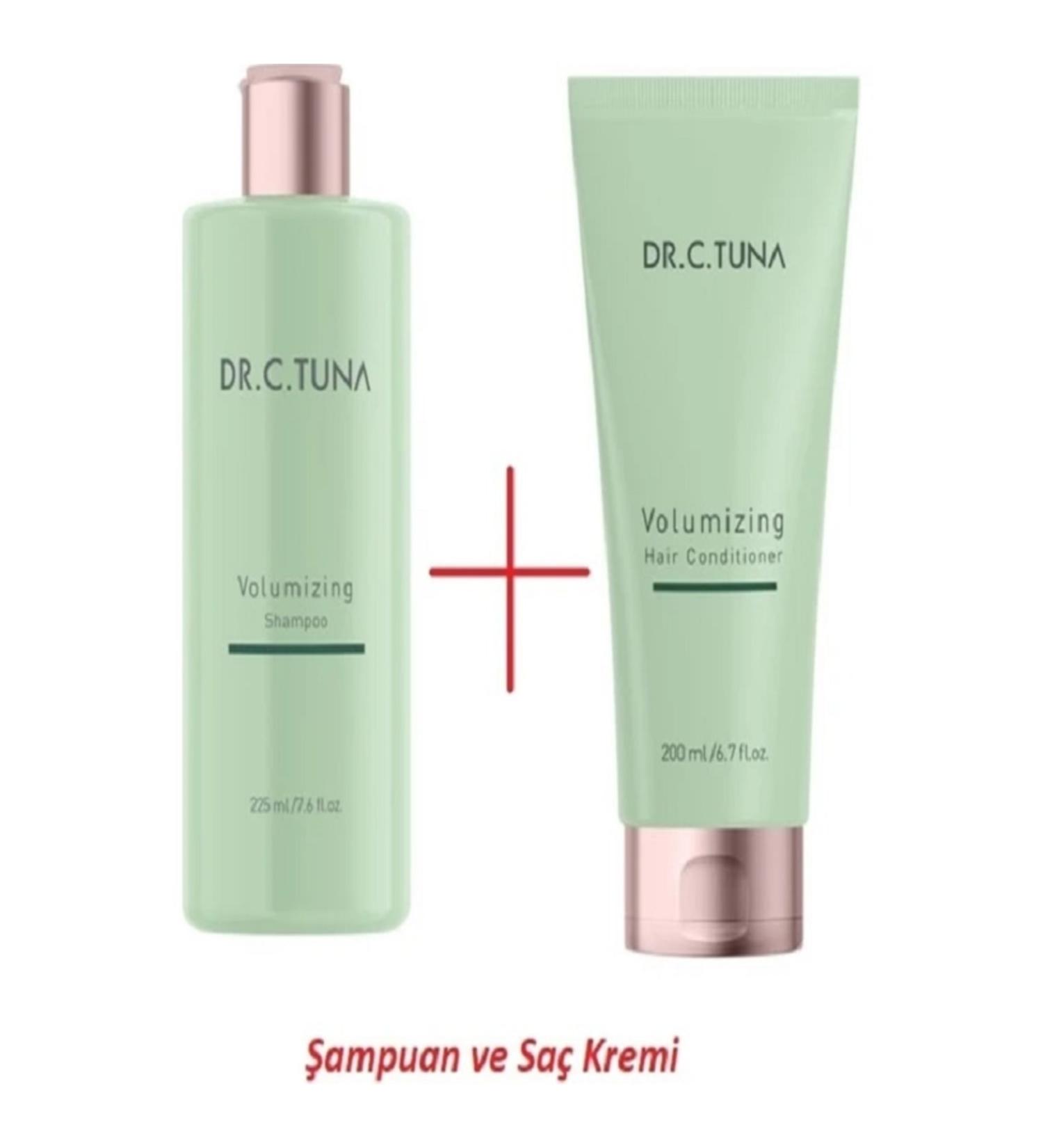 Farmasi Dr.c.Tuna Volumizing Shampoo 225 ml. And Hair Conditioner 200 ml.