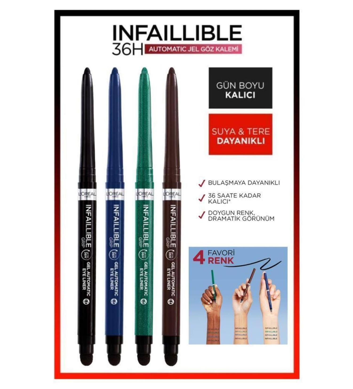 L'Oreal Paris Infaillible Automatic Gel Eyeliner Set 4