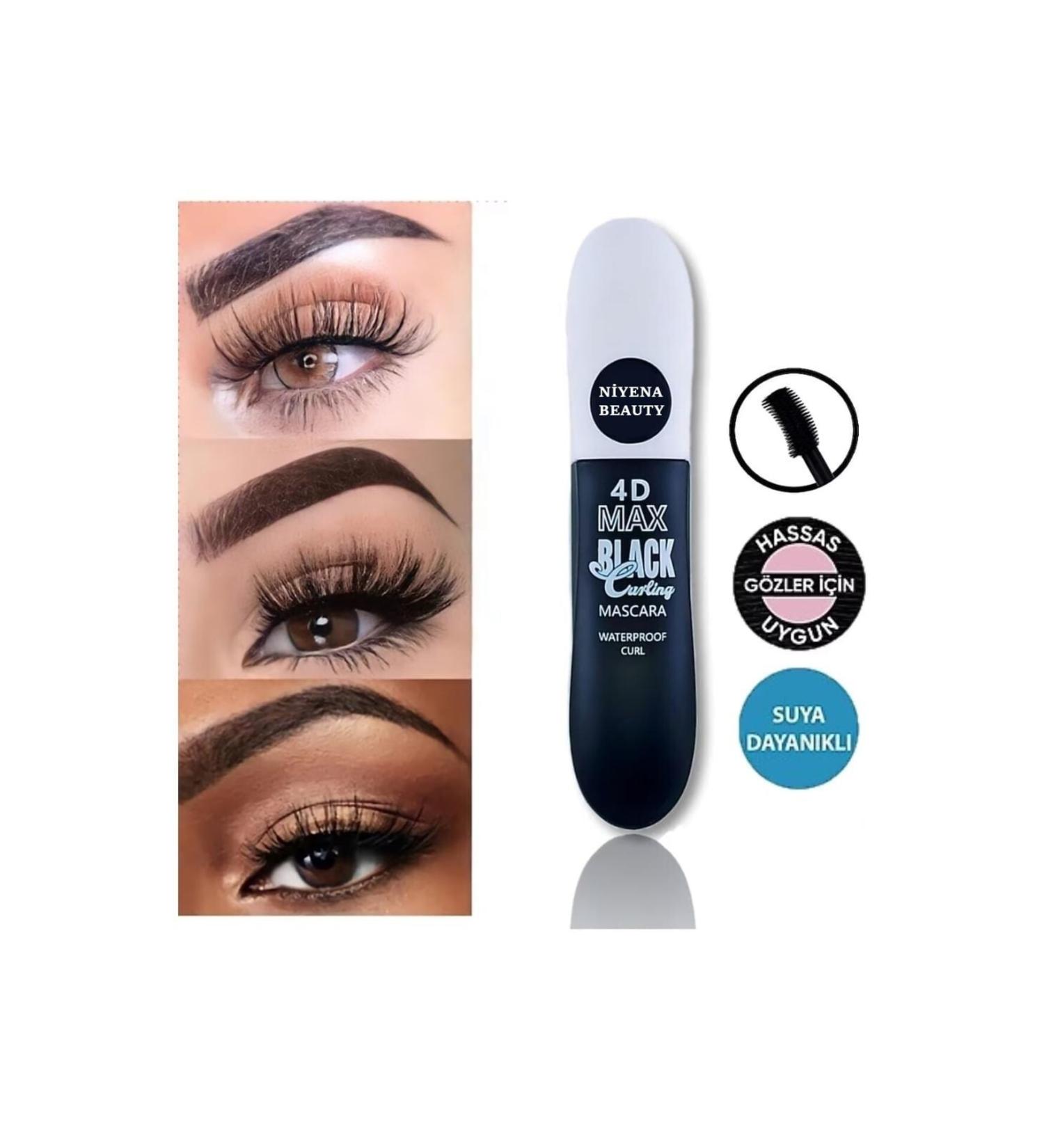 N YENABEAUTY Cosmetics Volume Effect Black Mascara - Thick Volume