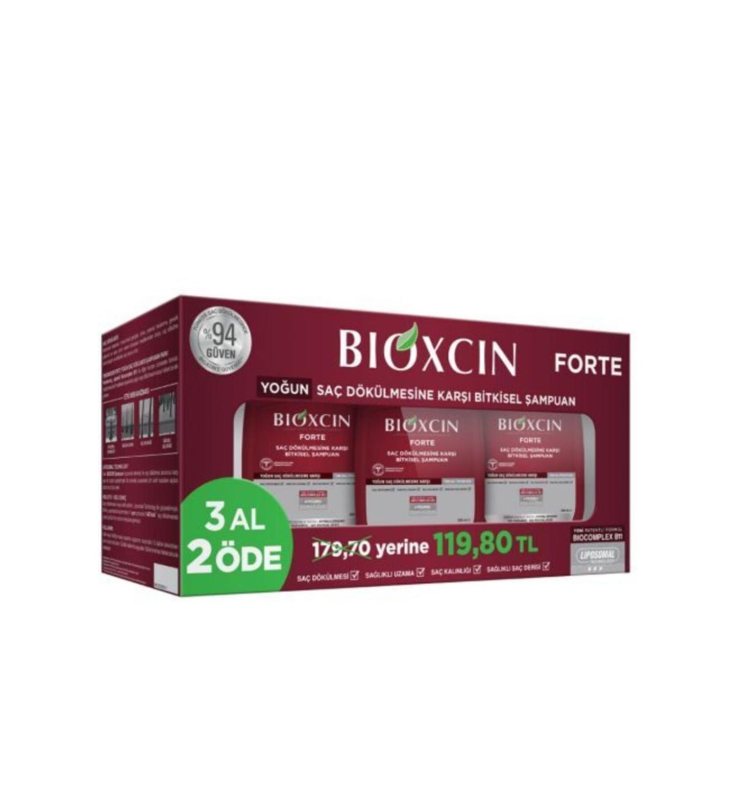 Bioxcin Forte Shampoo 300ml 3 For All Hair Types