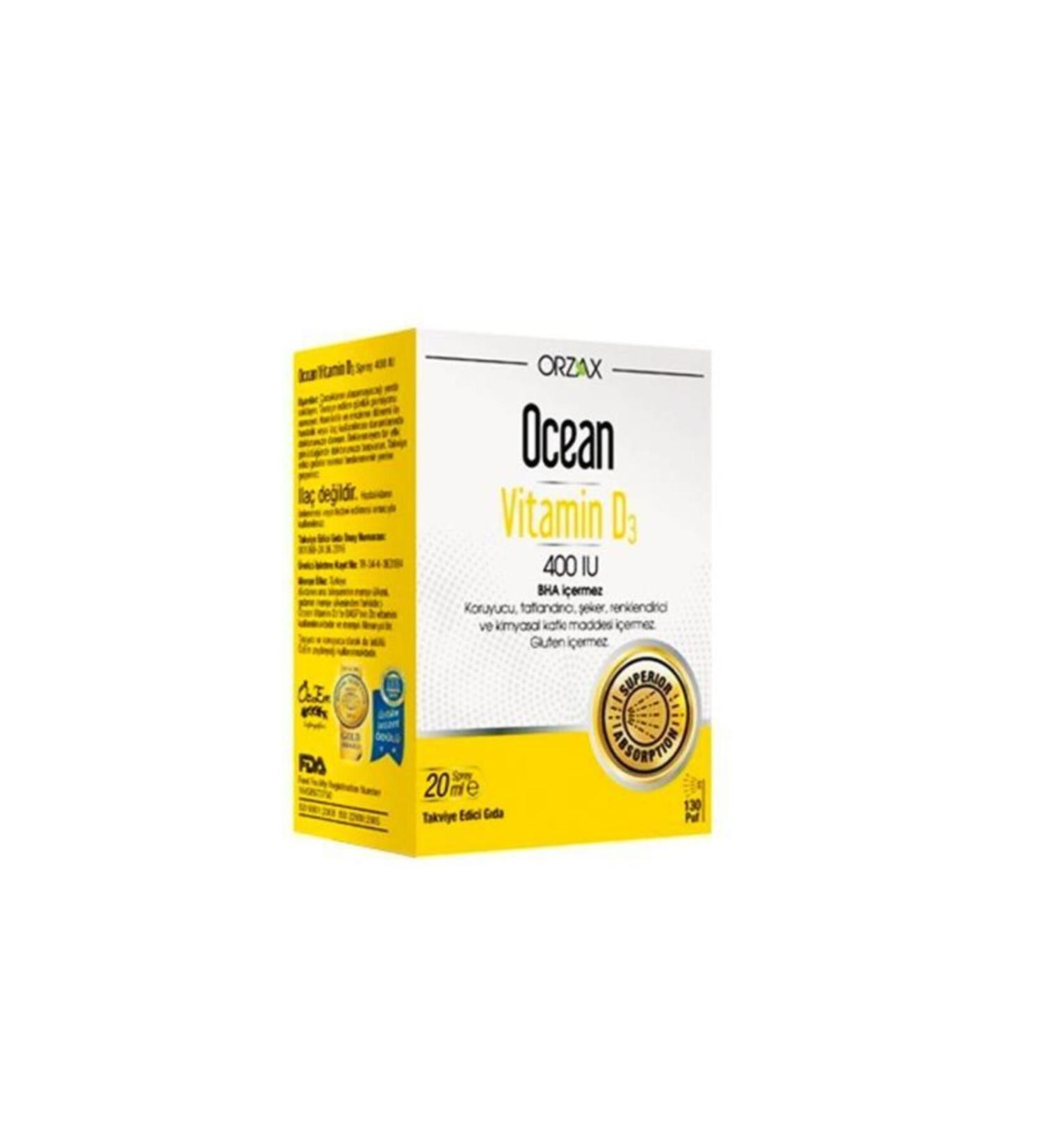 Ocean Ocean Vitamin D3 400 Iu Spray 20 ml