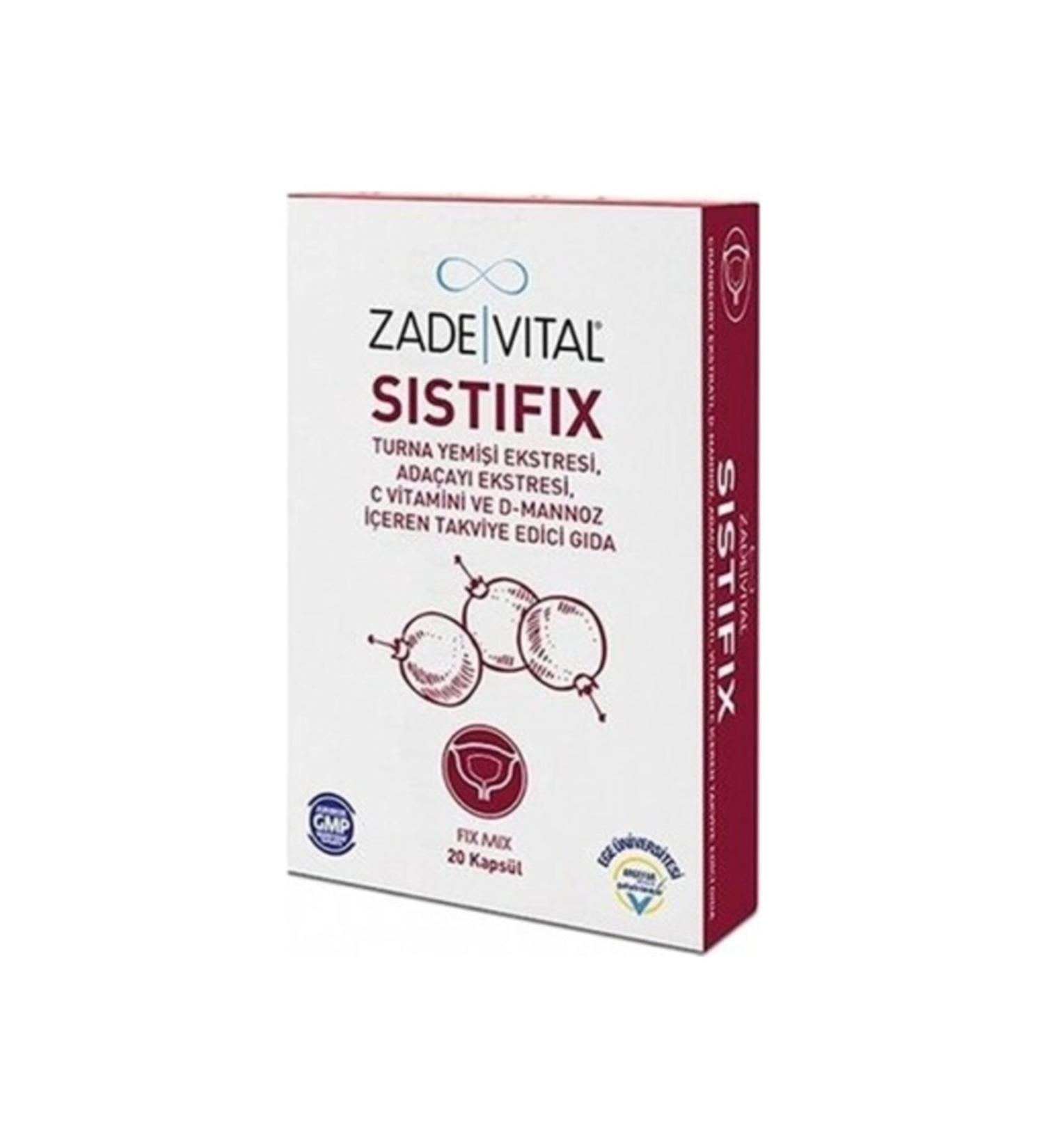 Zade Vital Sistifix Food Supplement 20 Capsules