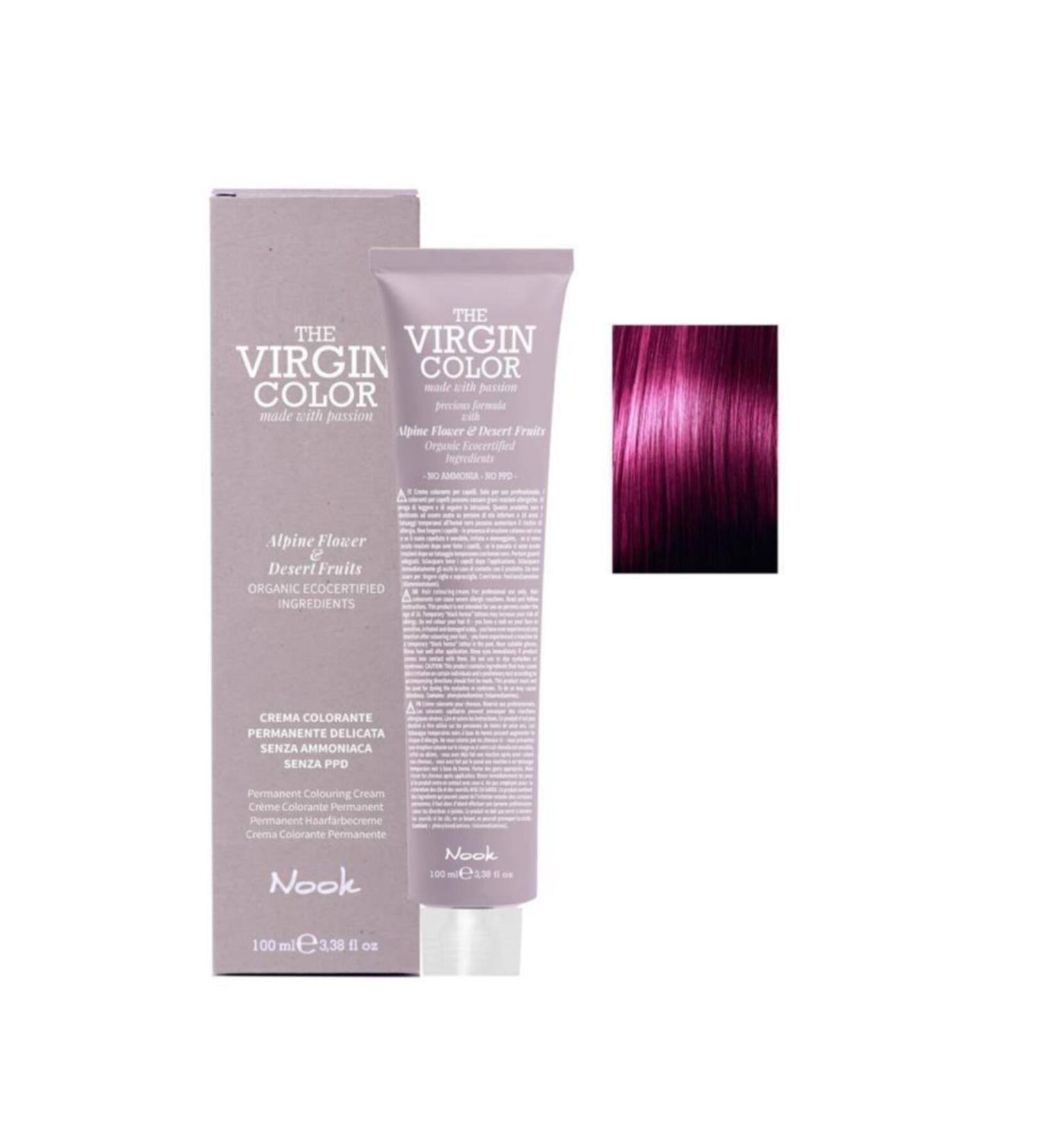 Nook The Virgin Color Ammonia Free Hair Dye 7.26 Chestnut Mahogany 100 ml