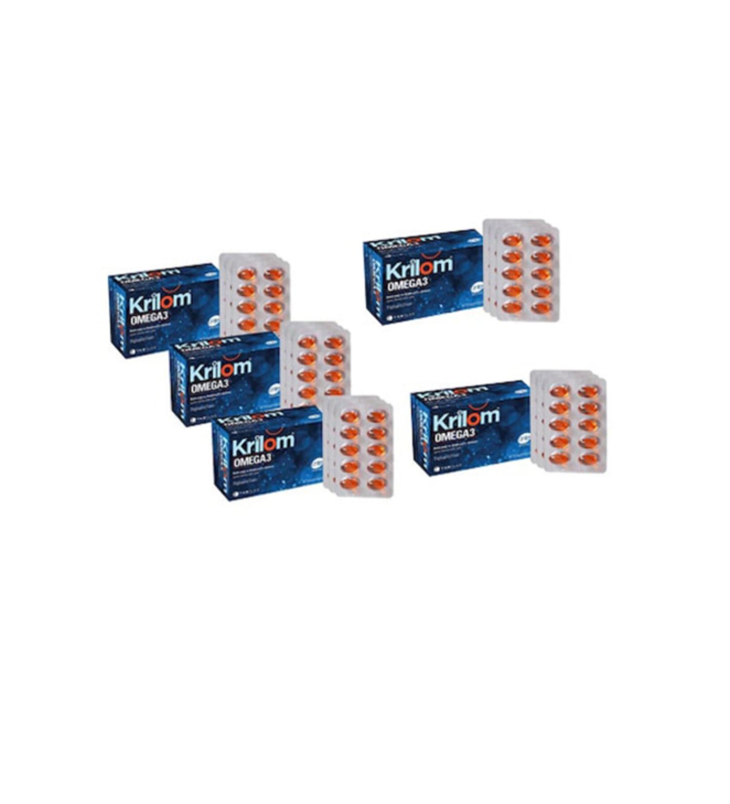 Krilom Omega 3 50 Softgels 5 Pieces