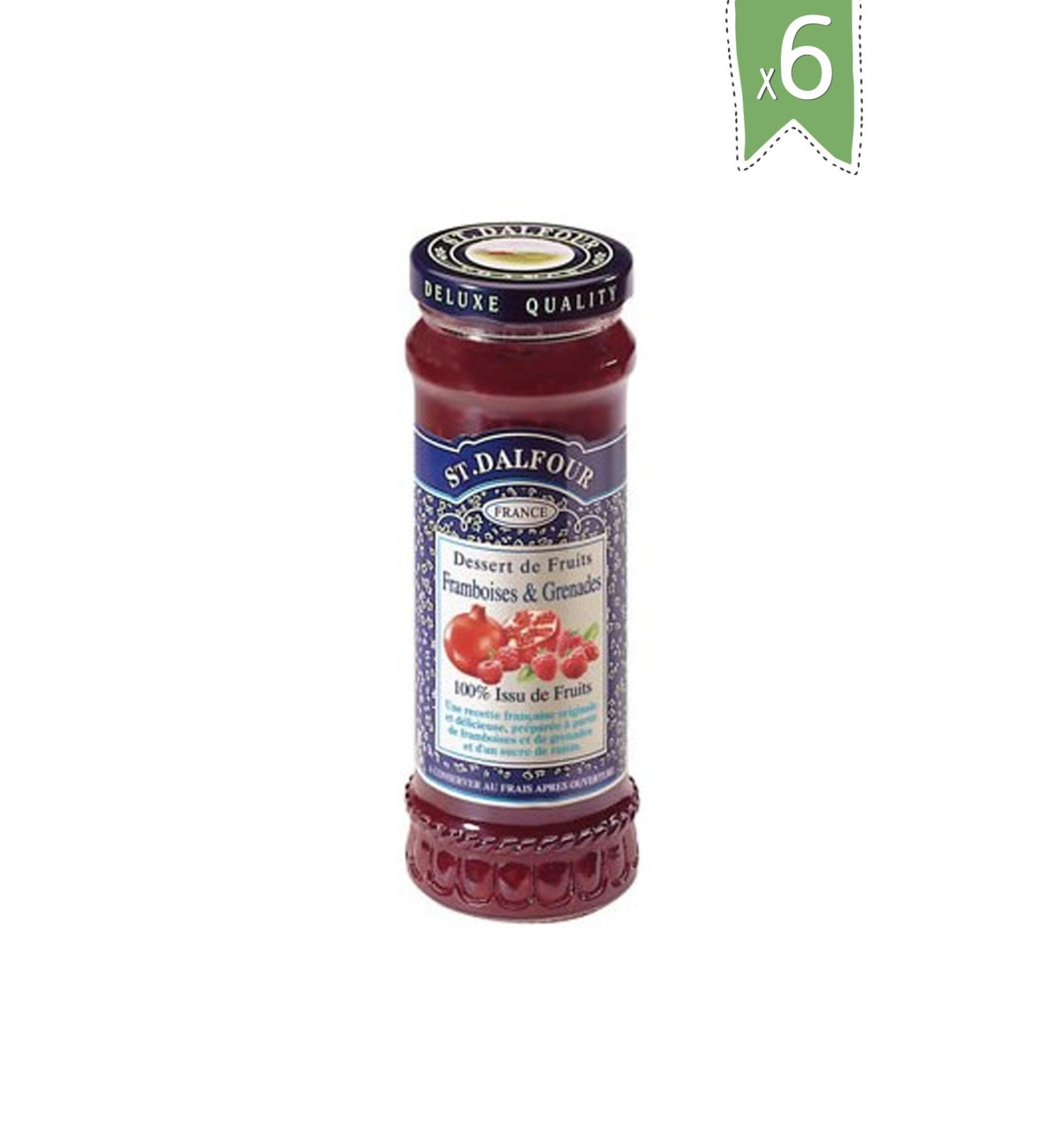 St. Dalfour St Dalfour Raspberry & Pomegranate Jam 284 Gr. x 6