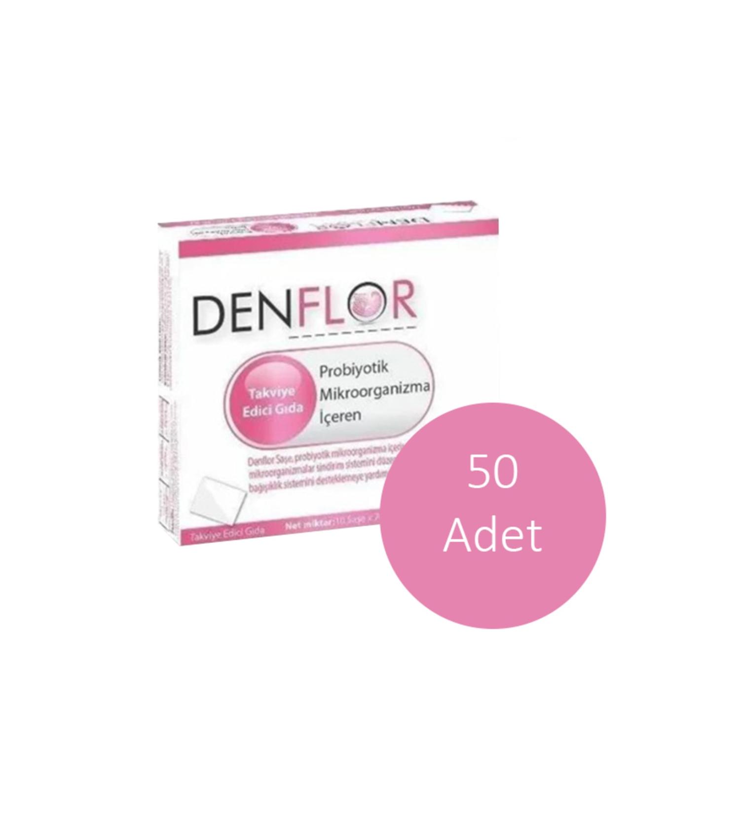 denflor Probiotic Supplementary Food 10 Sachets - 50 Pieces