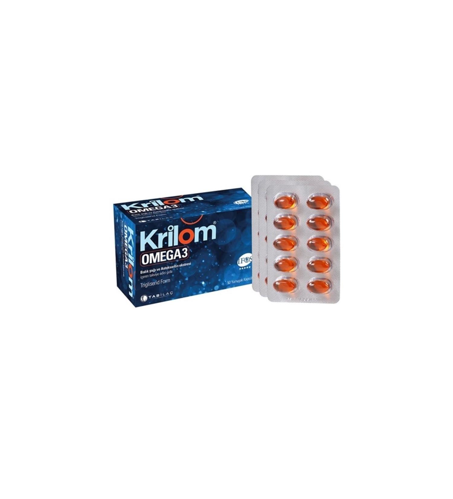 Tab la Krilom Omega 3 50 Softgels