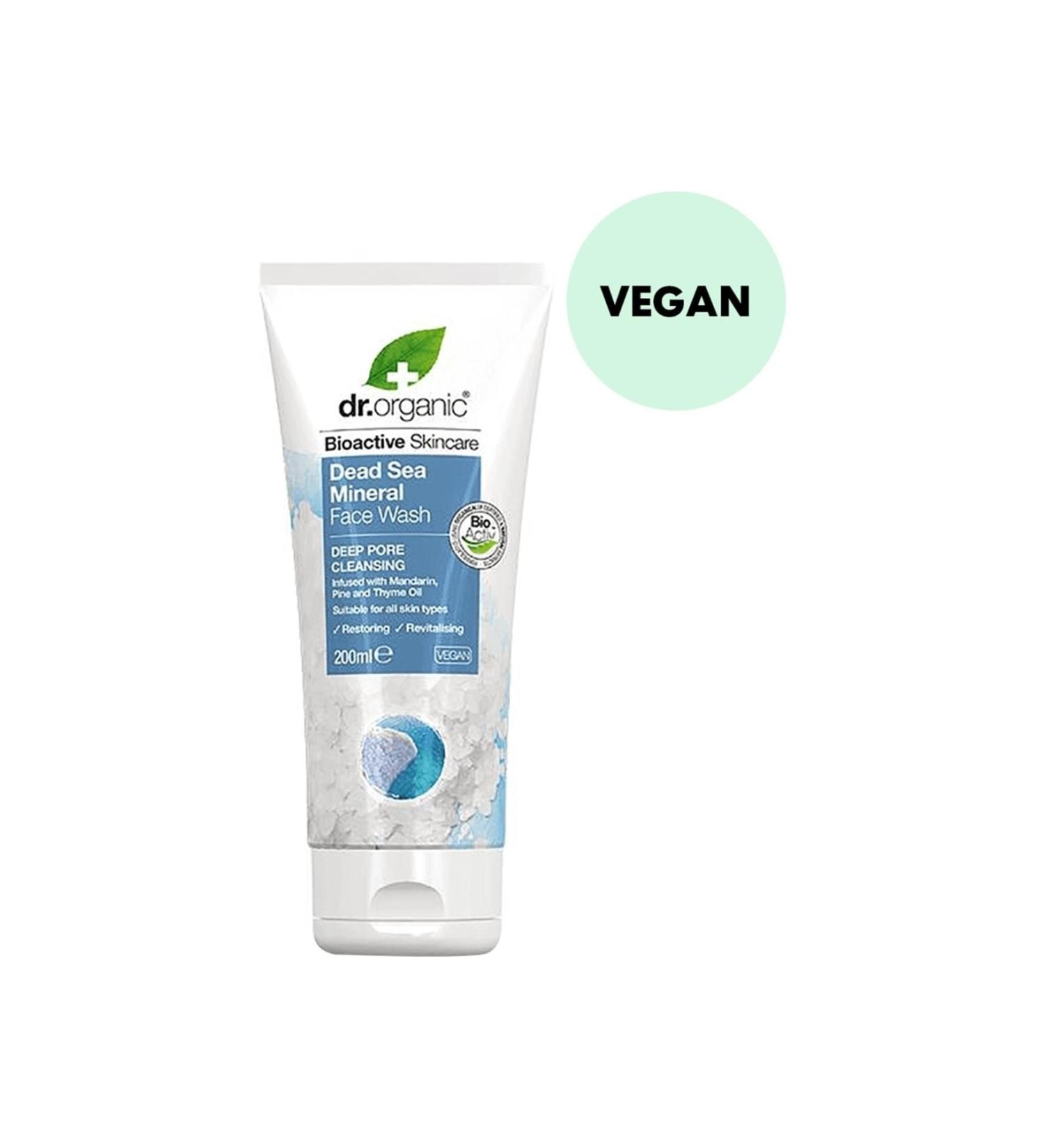 Dr. Organic Dead Sea Mineral Purifying Face Wash Gel 200 Ml Vegan