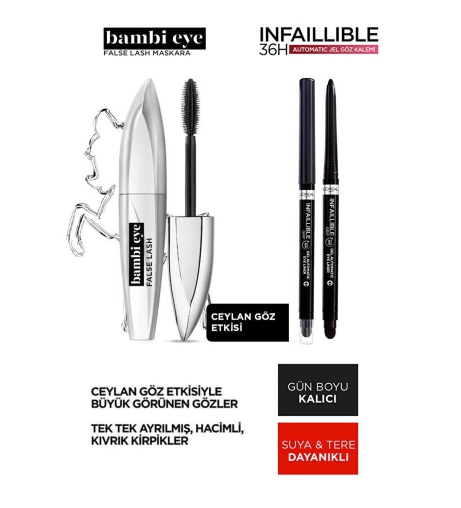 L'Oreal Paris Loreal Bambi Eye -gel Eyeliner Makeup Set