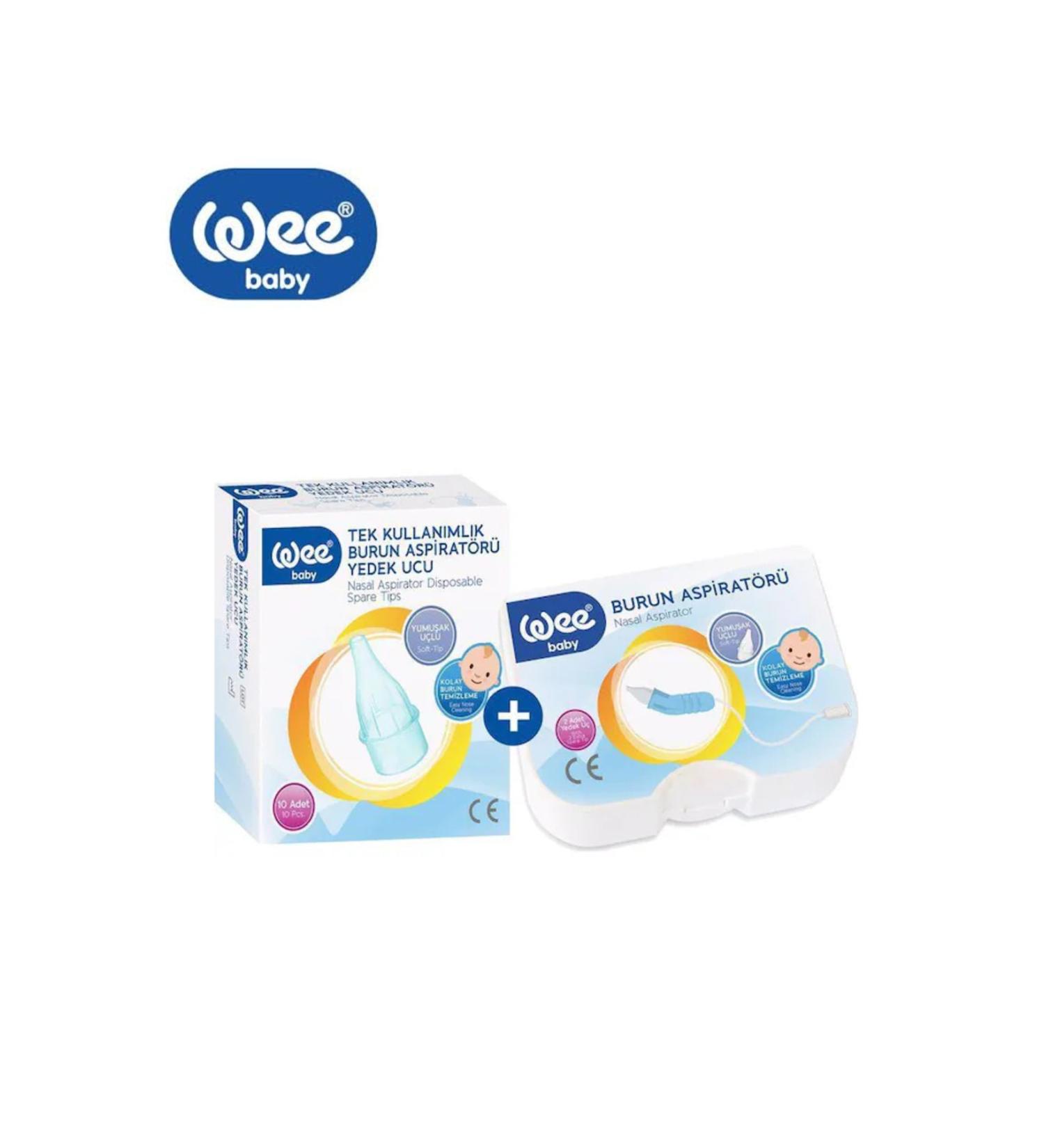 Wee 162 Nasal Aspirator + 163 Nasal Aspirator Spare Tip Set of 10