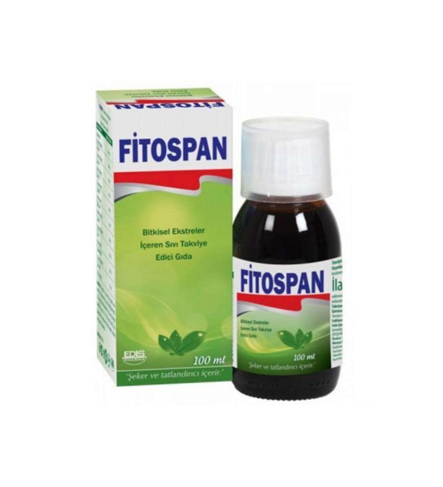 EDIS PHARMA Fitospan Liquid Food Supplement Containing Herbal Extracts 100 Ml
