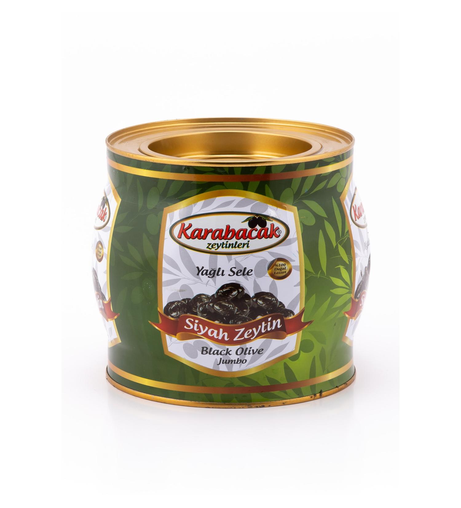 Karabacak Olive Karabacak Black Olive Jumbo Size 2 Kg Tin - Buy Online on GoSupps.com