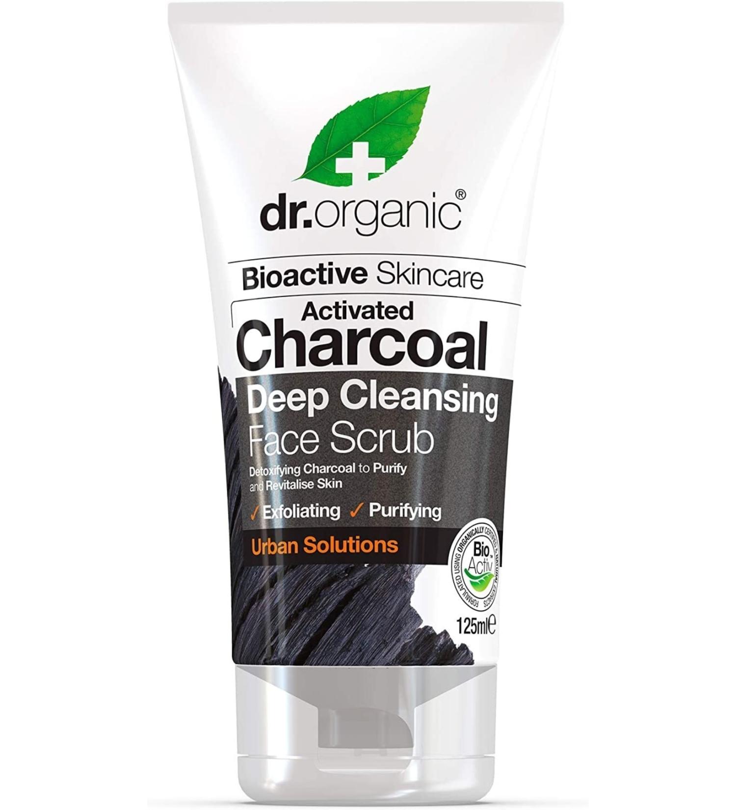 Dr. Organic Charcoal Pore Tightening and Purifying Facial Scrub 125 Ml Vegan